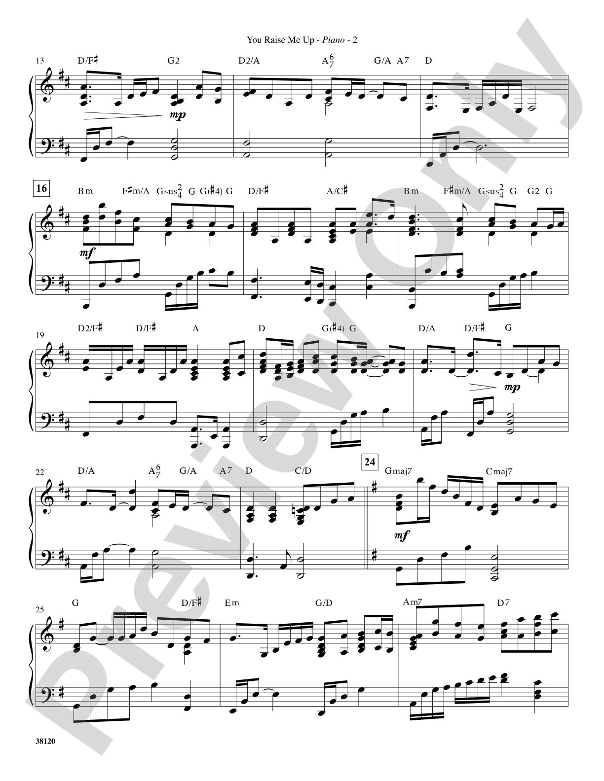 You Raise Me Up: Piano Accompaniment: Choral SoundPax