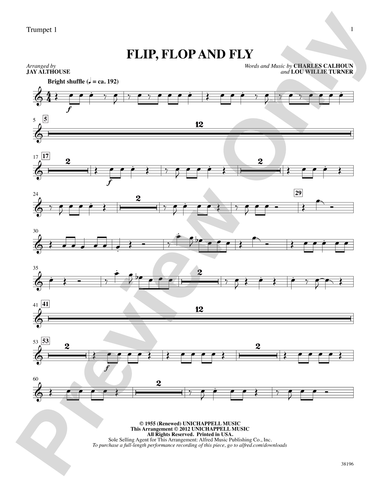 Flip, Flop and Fly: 1st B-flat Trumpet: Choral SoundPax