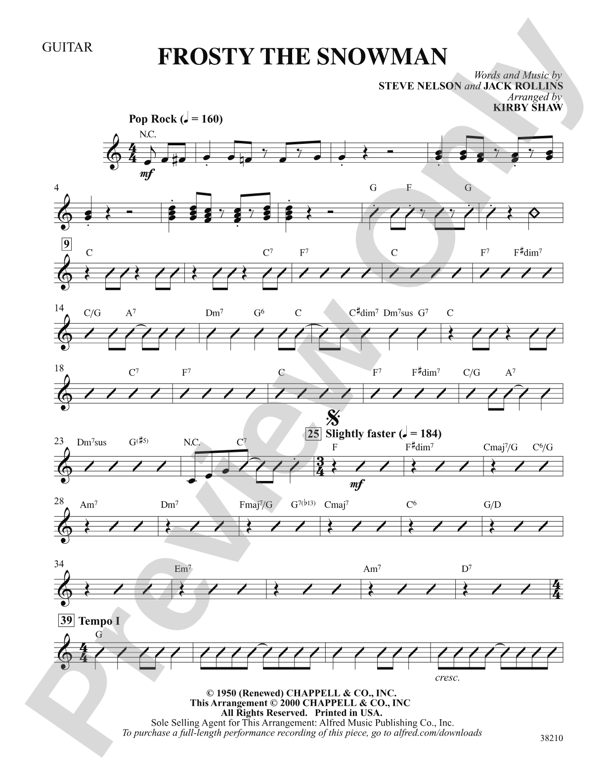 Frosty the Snowman: Choral SoundPax
