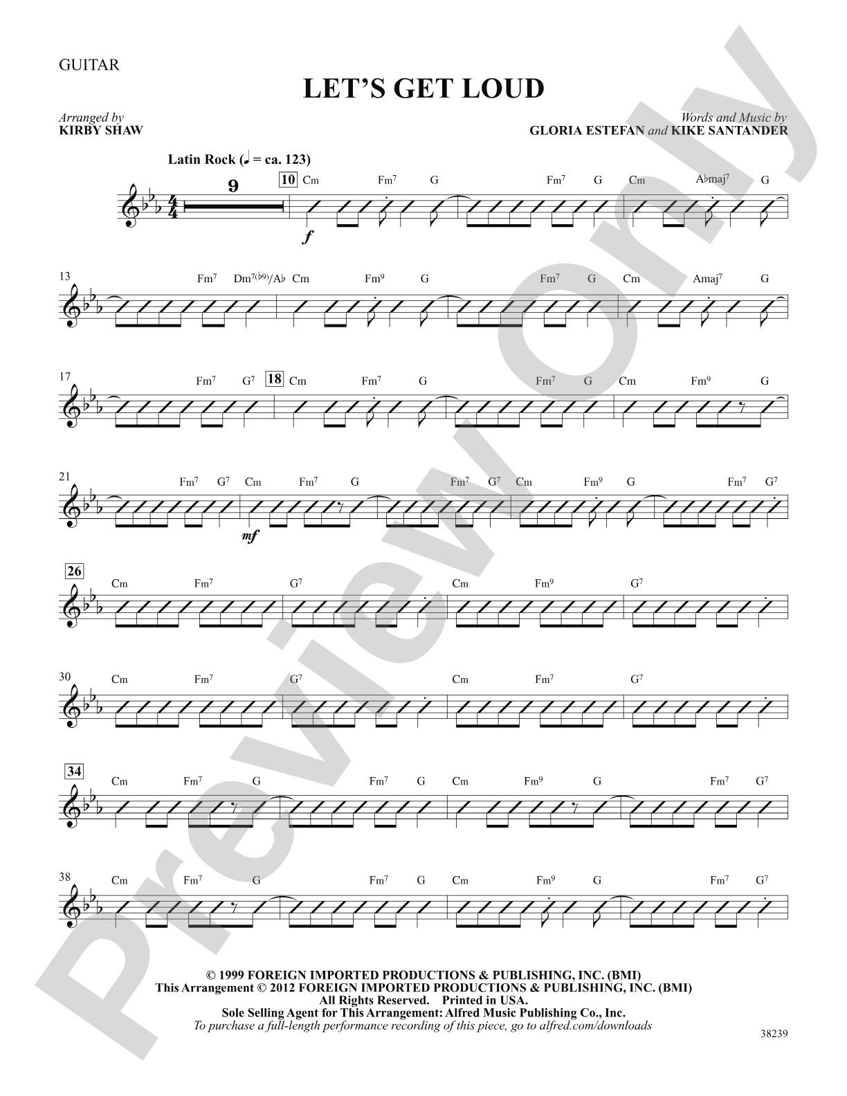 Let's Get Loud: Guitar: Choral SoundPax