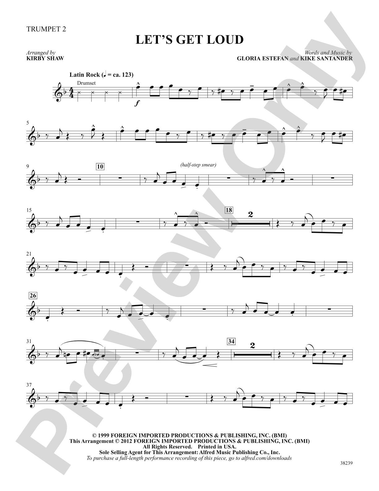 Let's Get Loud: 2nd B-flat Trumpet: Choral SoundPax