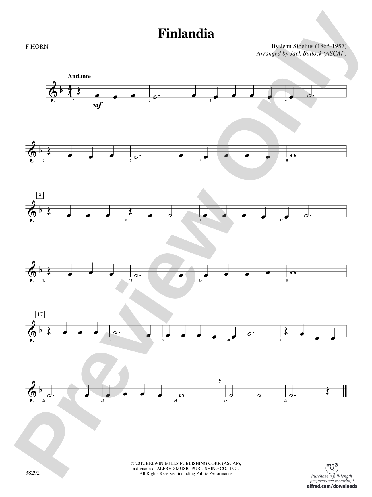 Finlandia: 1st F Horn