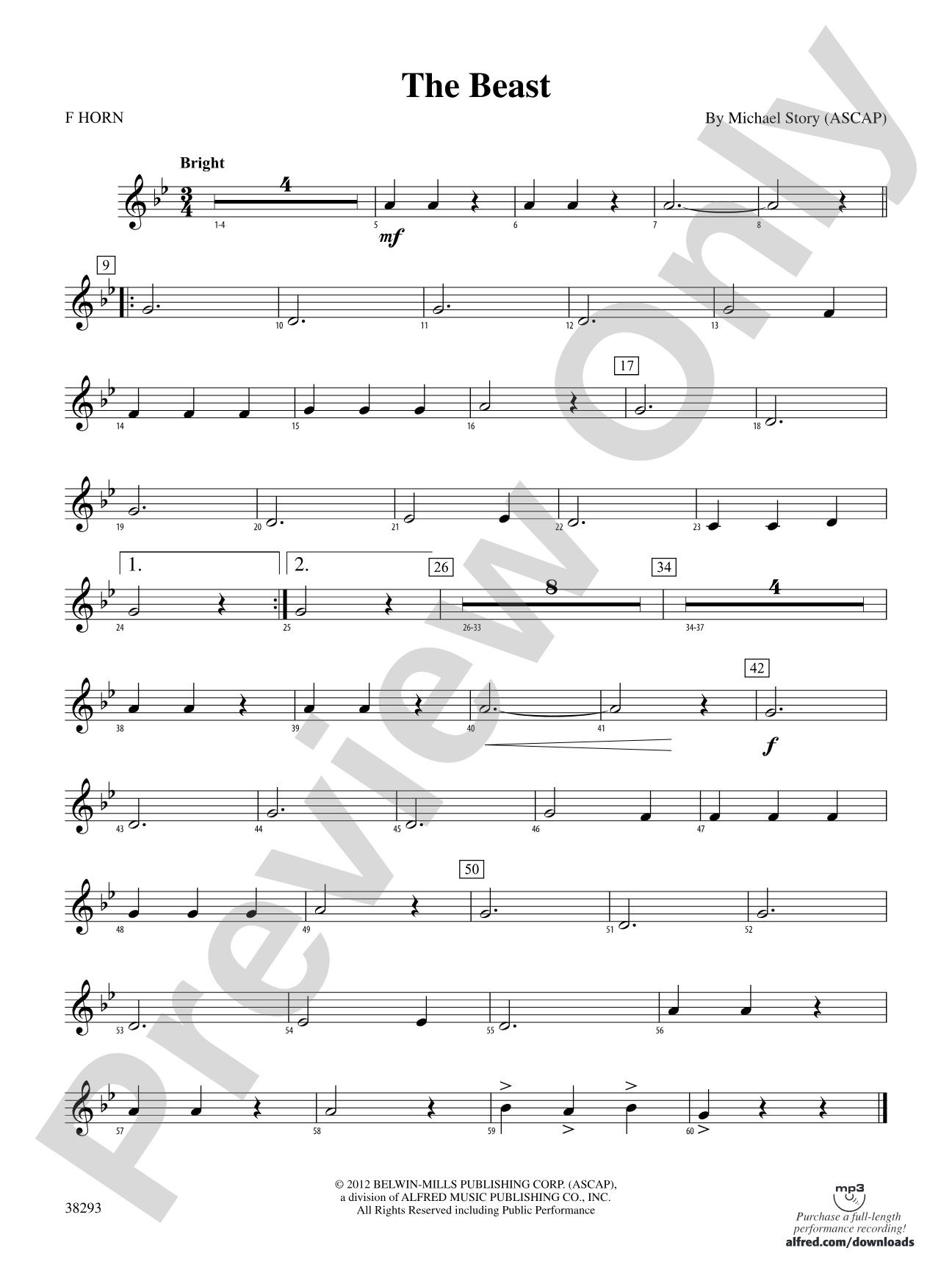 The Beast: 1st F Horn