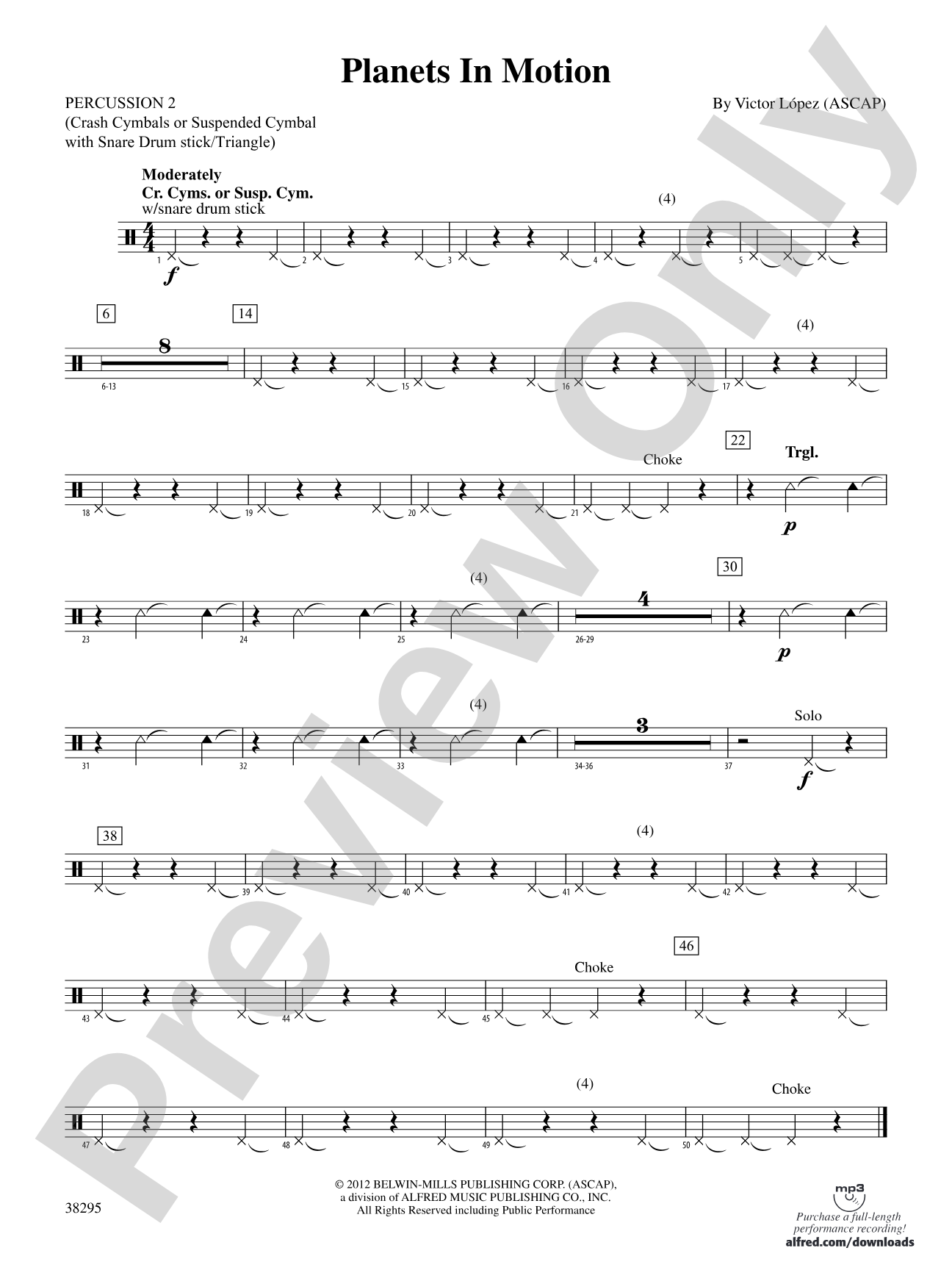Planets in Motion: 2nd Percussion