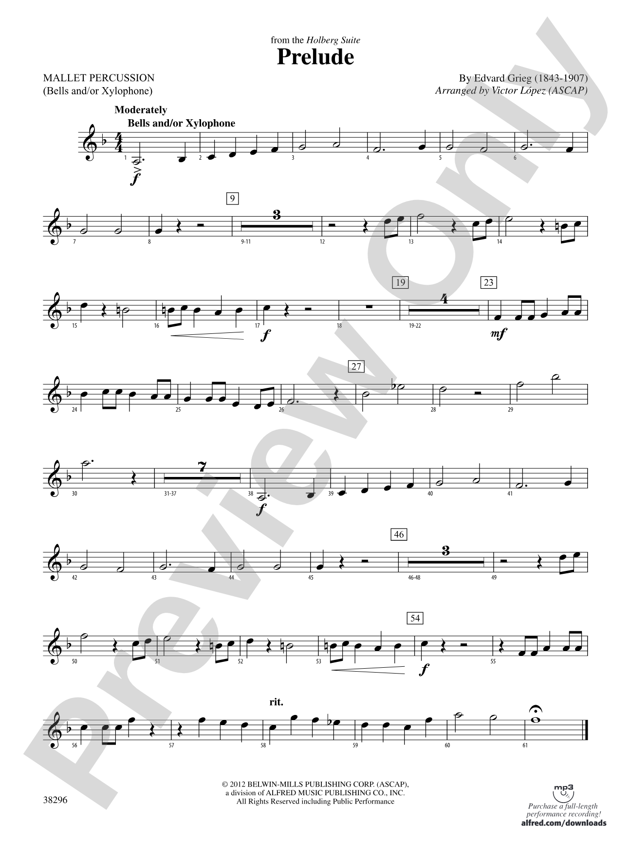 Prelude (from the Holberg Suite): Mallets