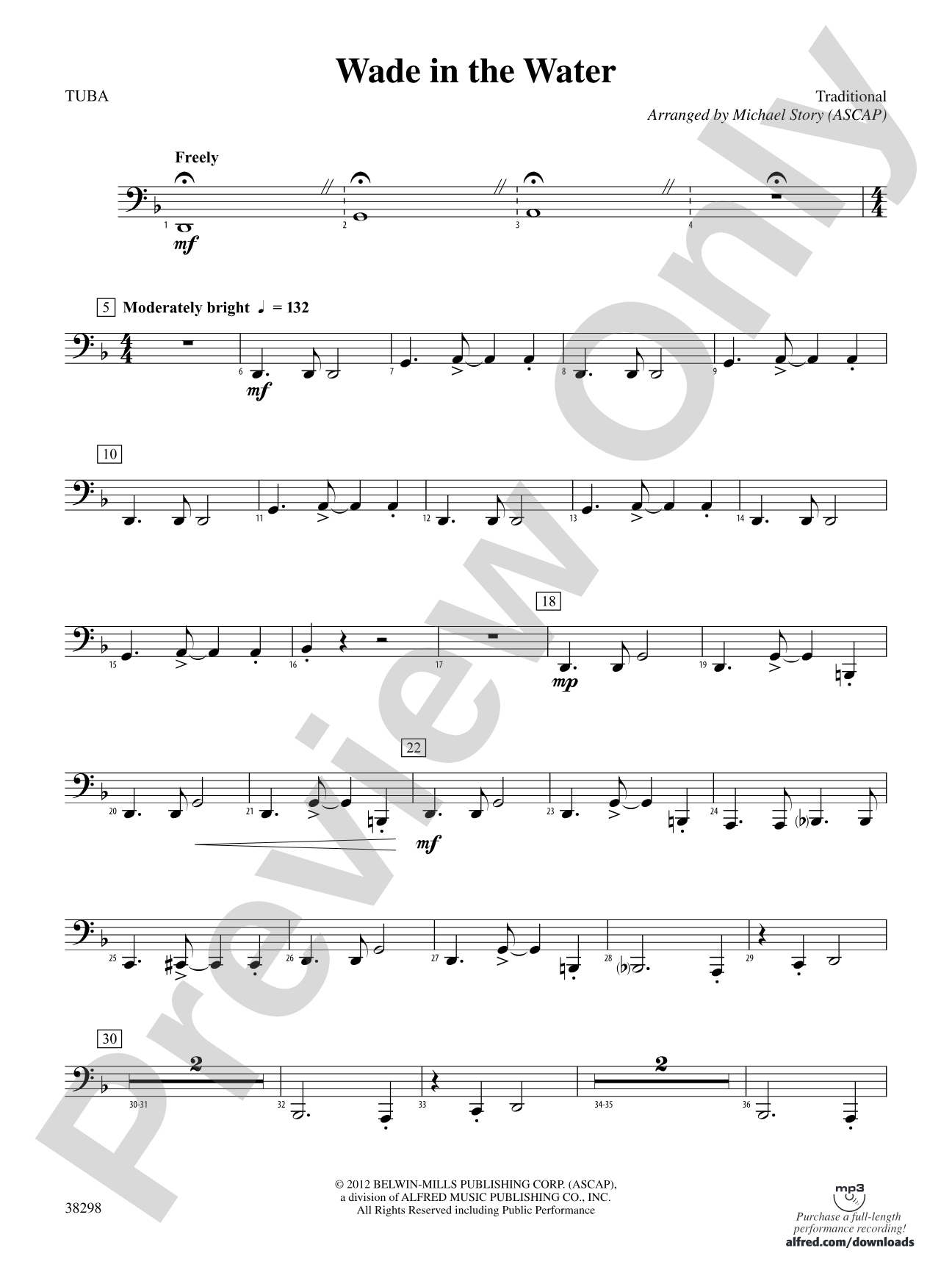 Wade in the Water: Tuba