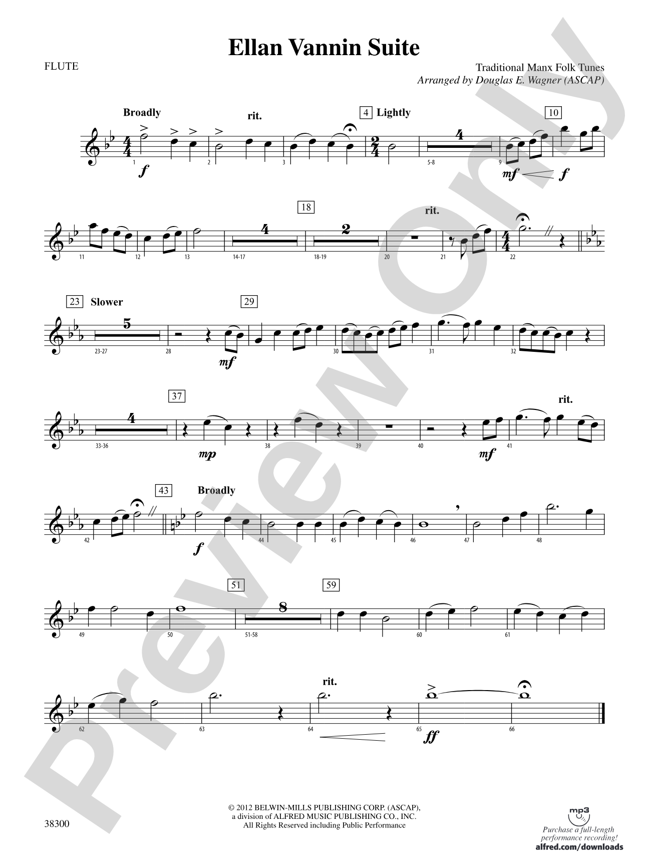 Ellan Vannin Suite: Flute