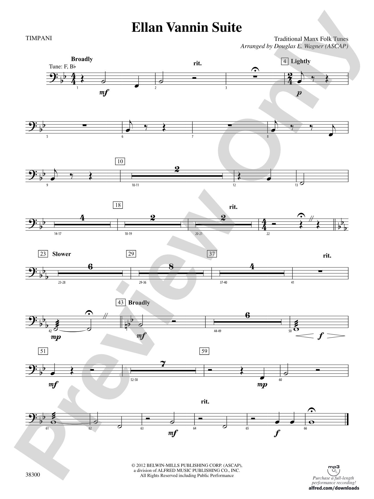 Ellan Vannin Suite: Timpani