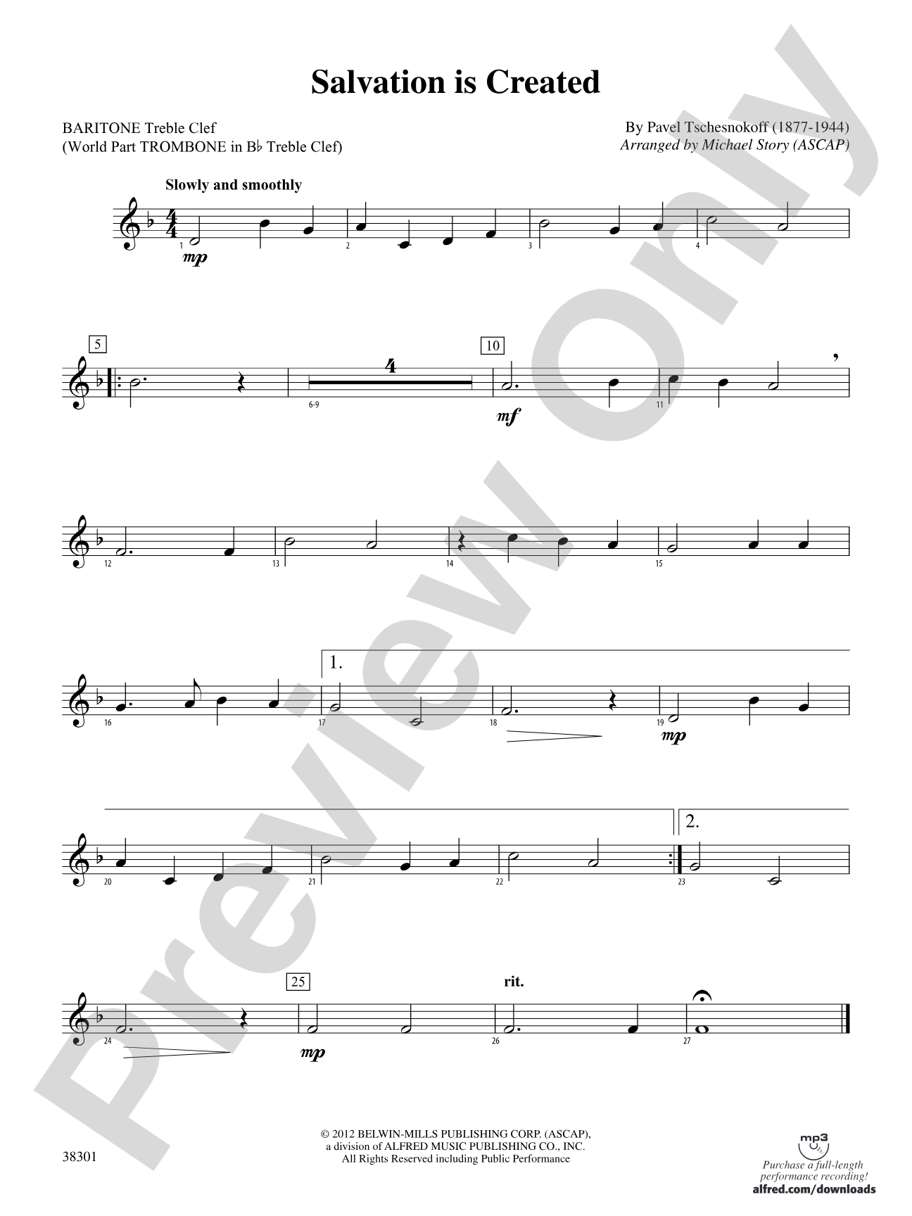 Salvation Is Created: Baritone T.C.