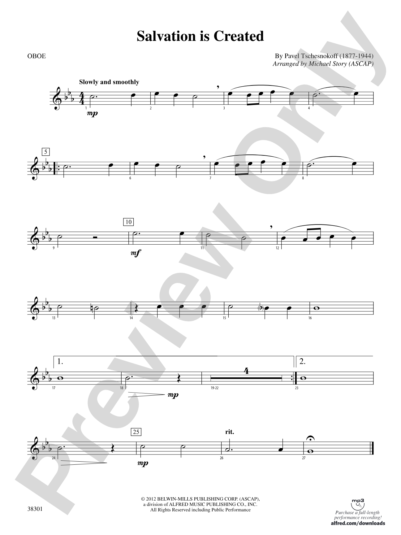 Salvation Is Created: Oboe