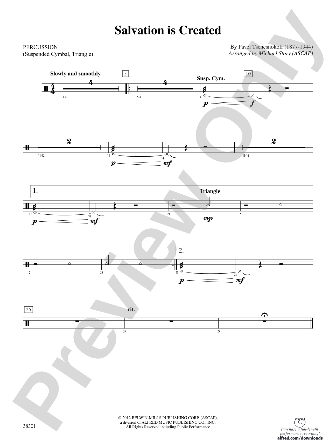 Salvation Is Created: 1st Percussion