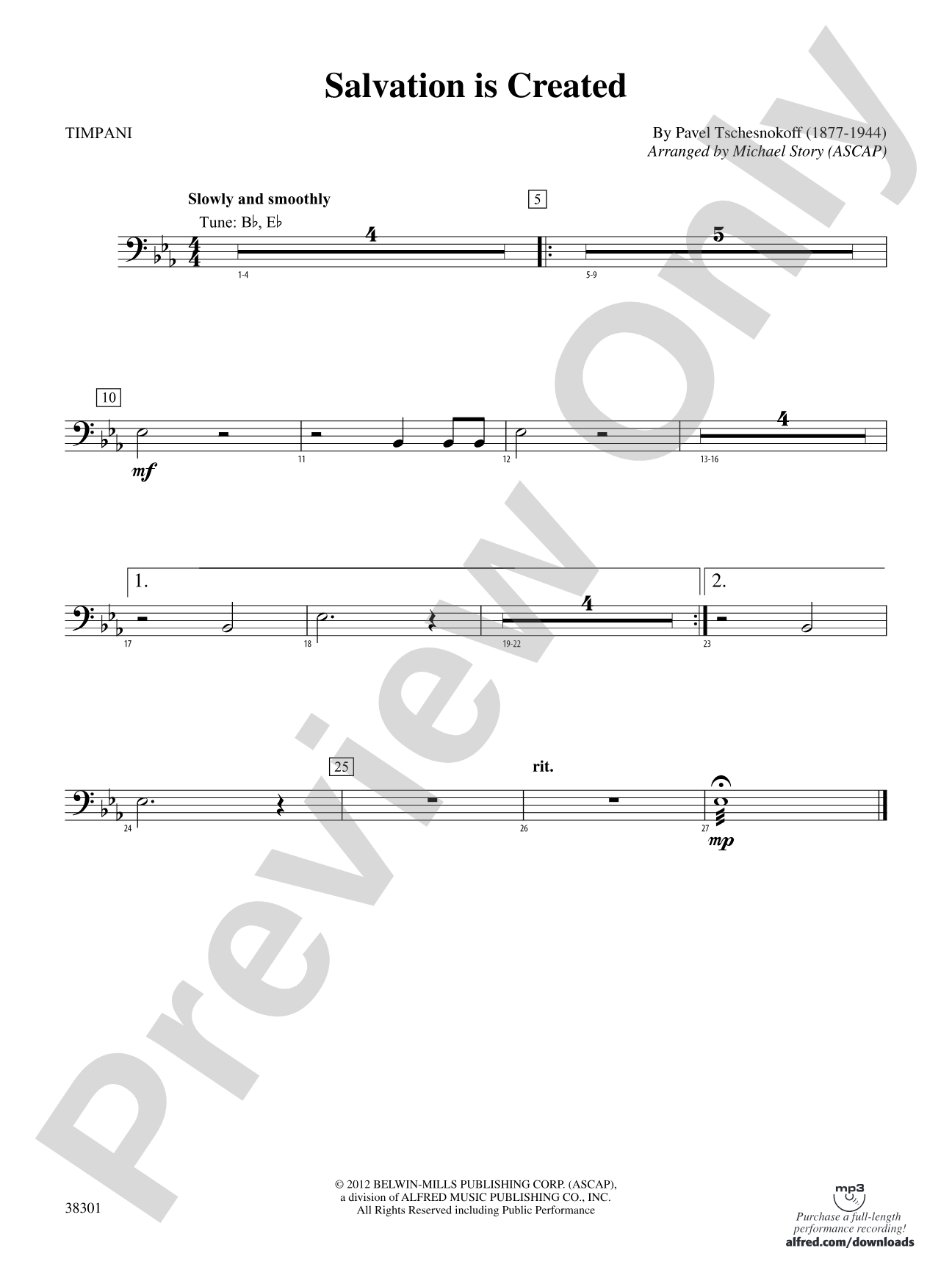 Salvation Is Created: Timpani
