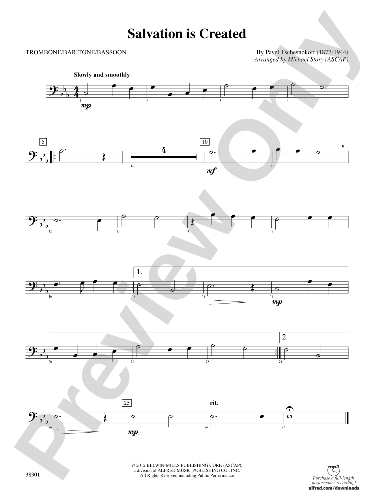 Salvation Is Created: 1st Trombone