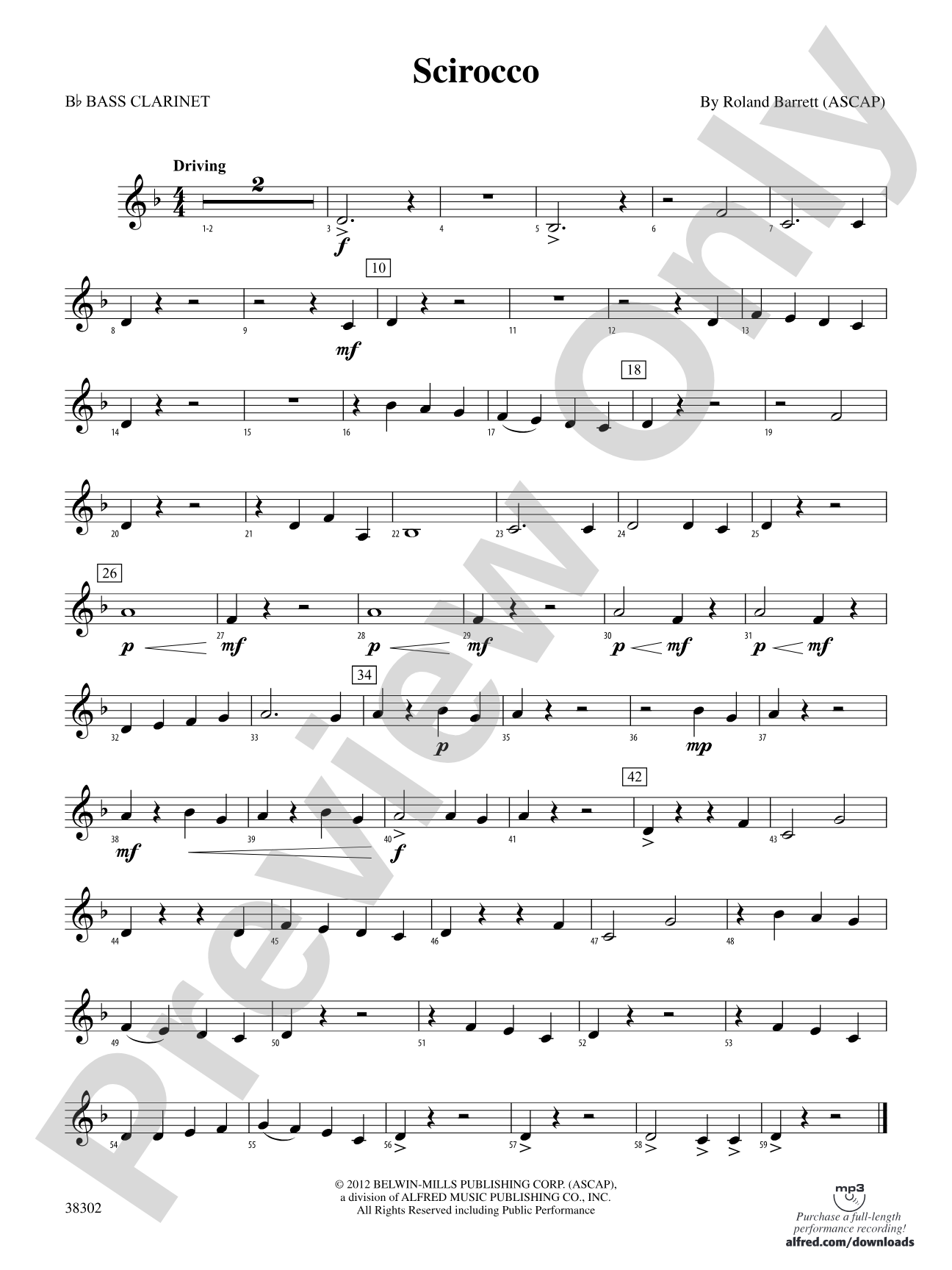 Scirocco: B-flat Bass Clarinet