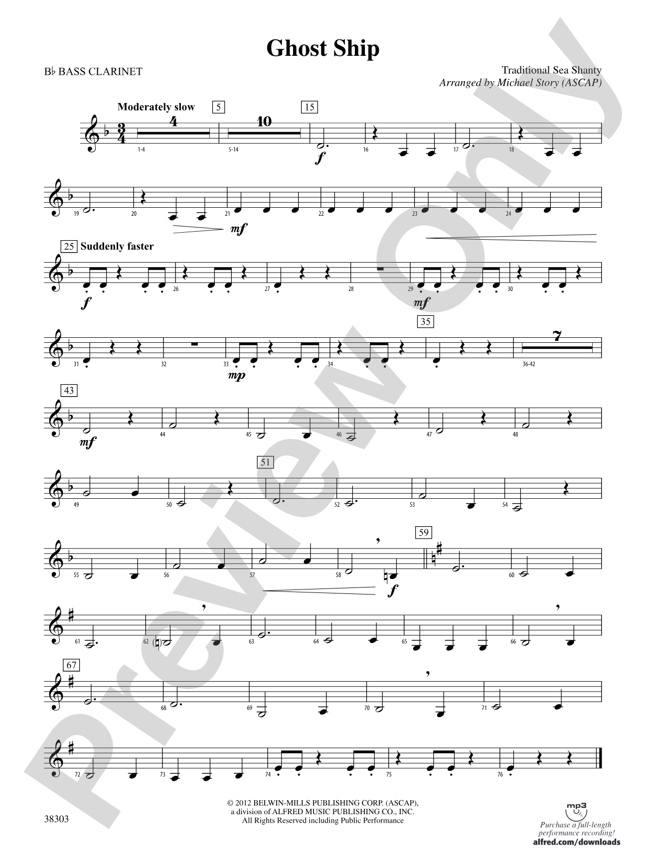 Ghost Ship: B-flat Bass Clarinet