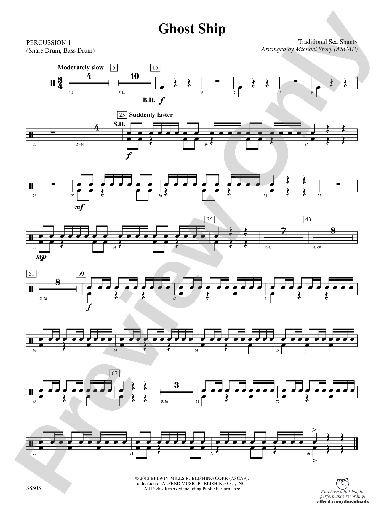 Ghost Ship: 1st Percussion