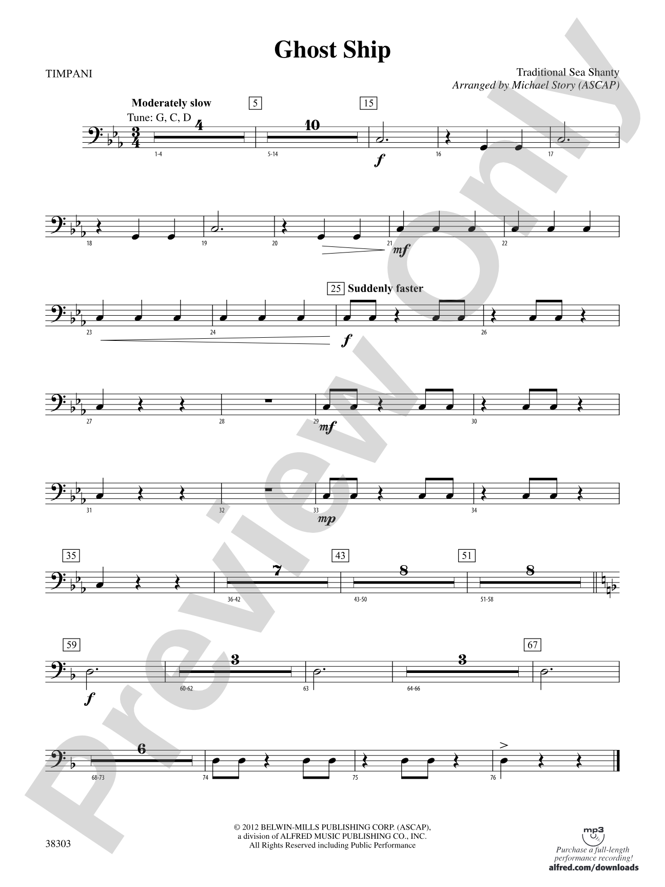 Ghost Ship: Timpani