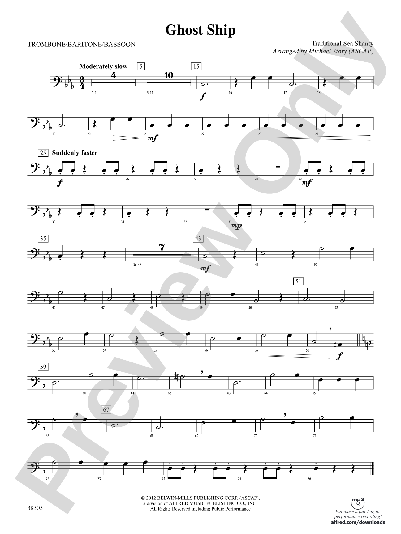 Ghost Ship: 1st Trombone