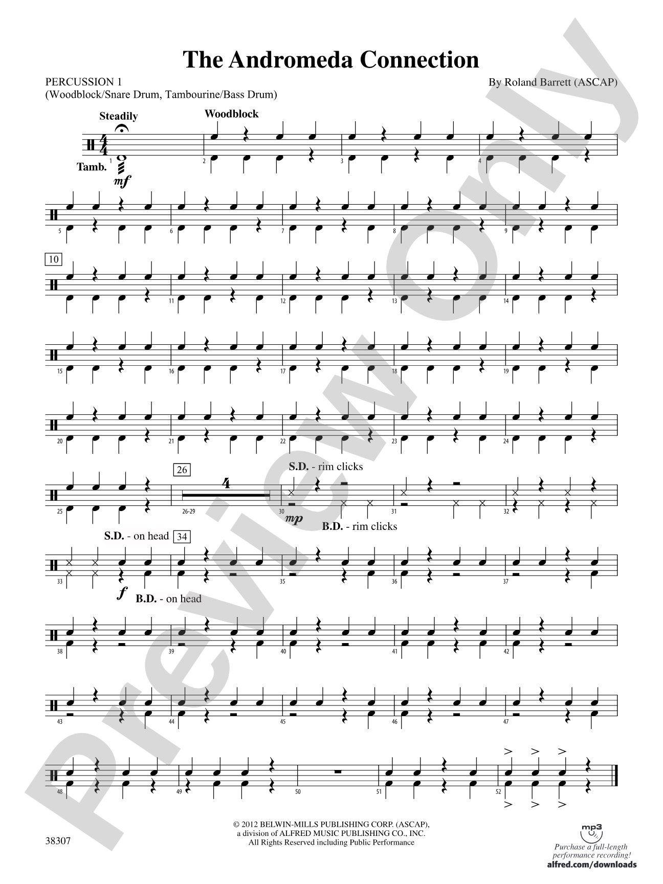 The Andromeda Connection: 1st Percussion