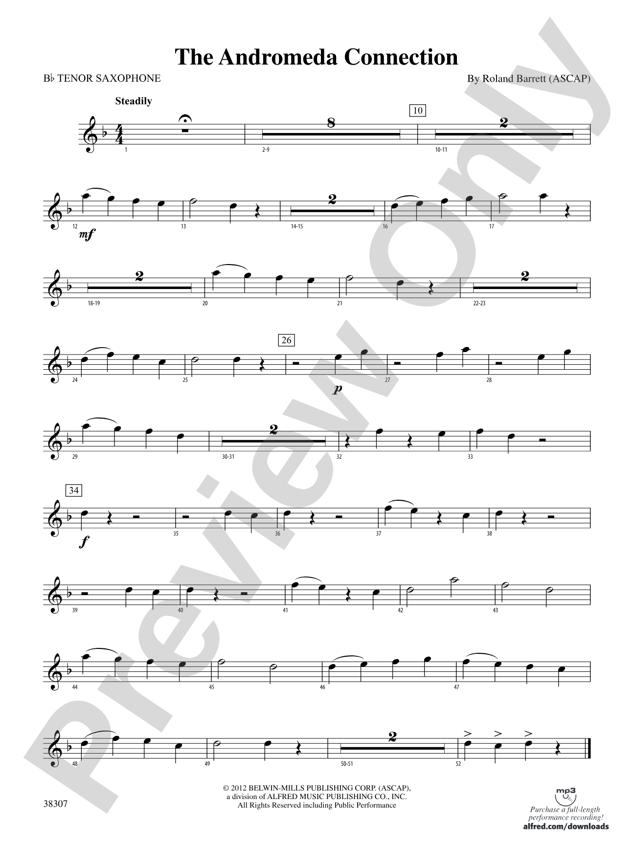 The Andromeda Connection: B-flat Tenor Saxophone