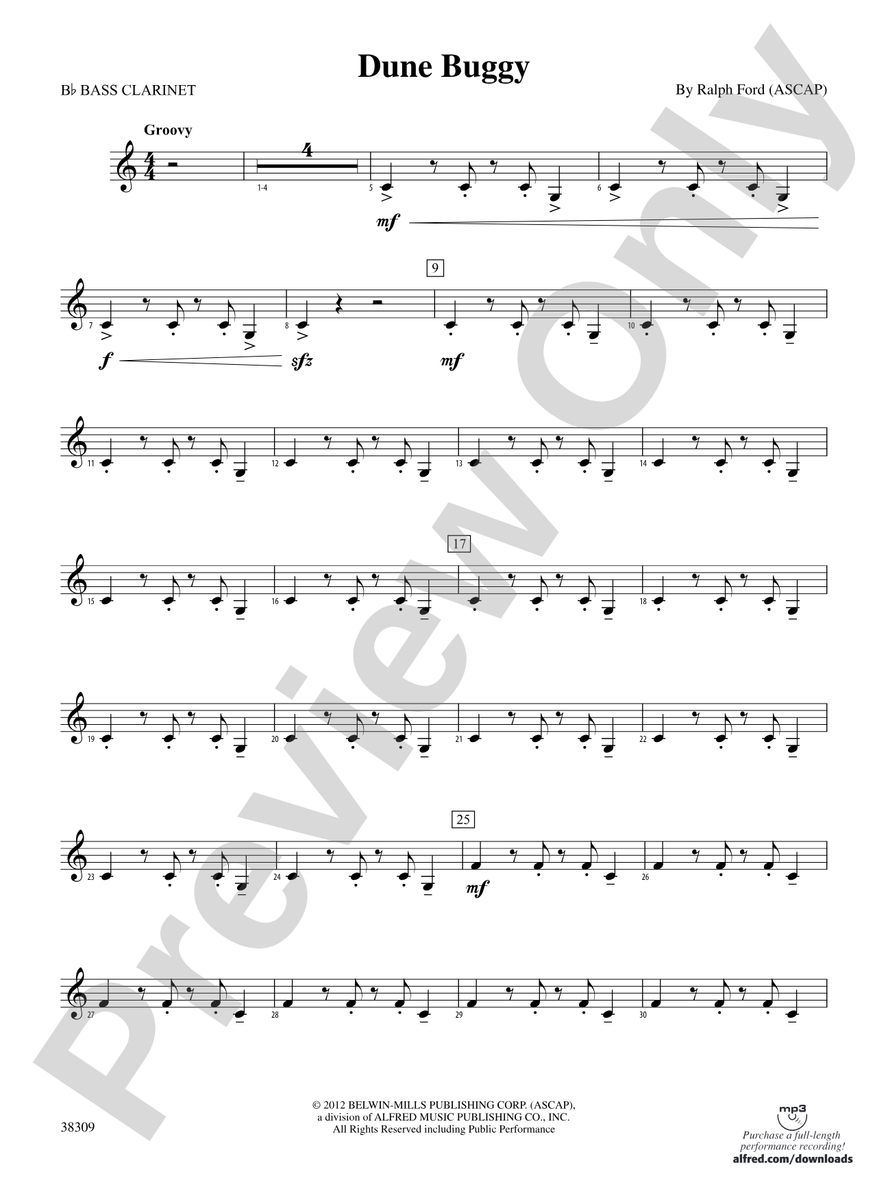 Dune Buggy: B-flat Bass Clarinet