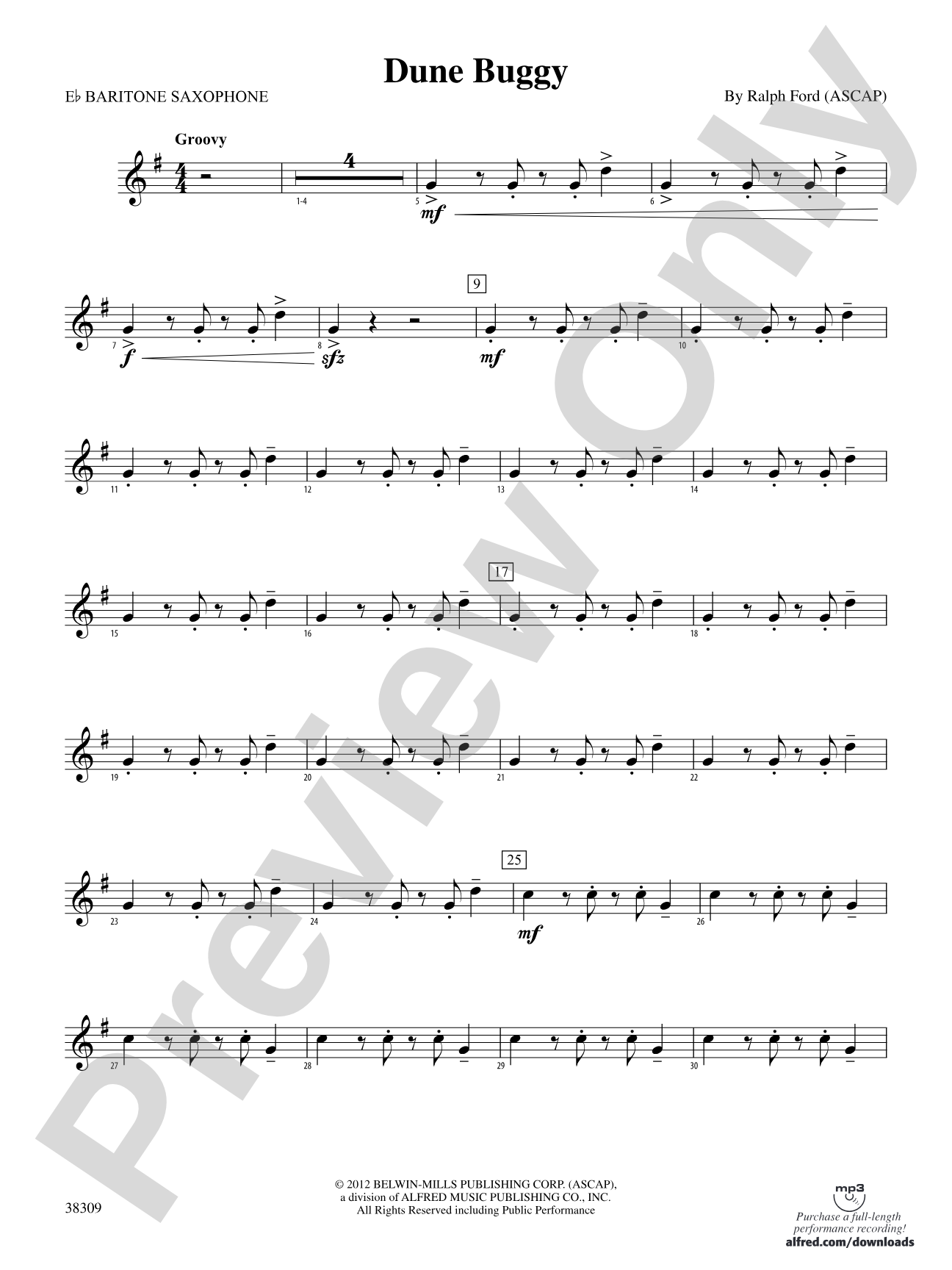 Dune Buggy: E-flat Baritone Saxophone
