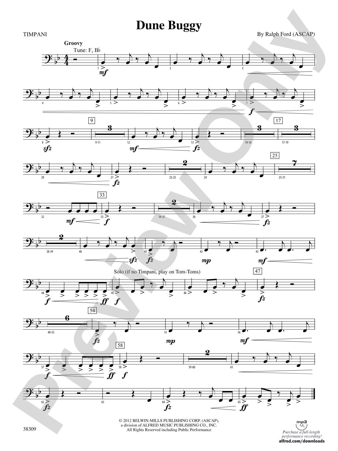 Dune Buggy: Timpani