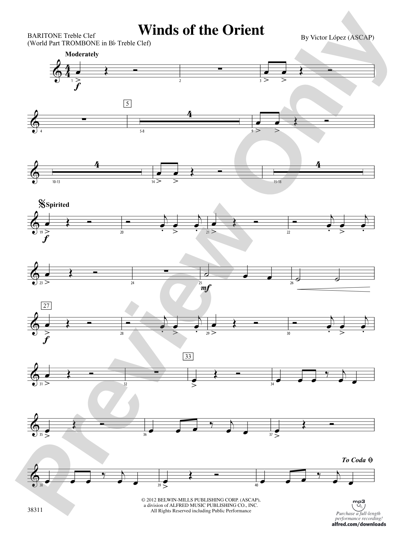 Winds of the Orient: Baritone T.C.