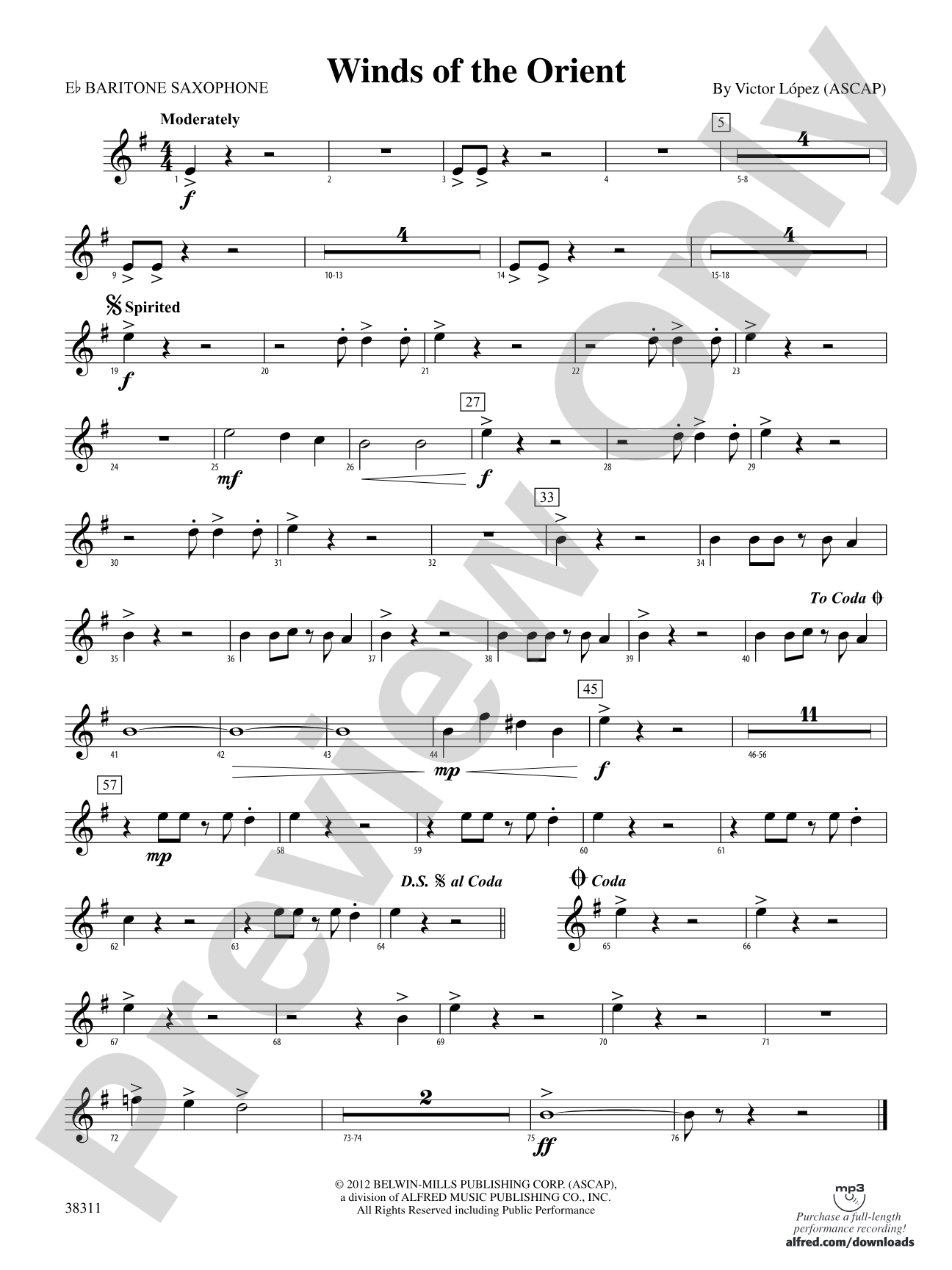 Winds of the Orient: E-flat Baritone Saxophone