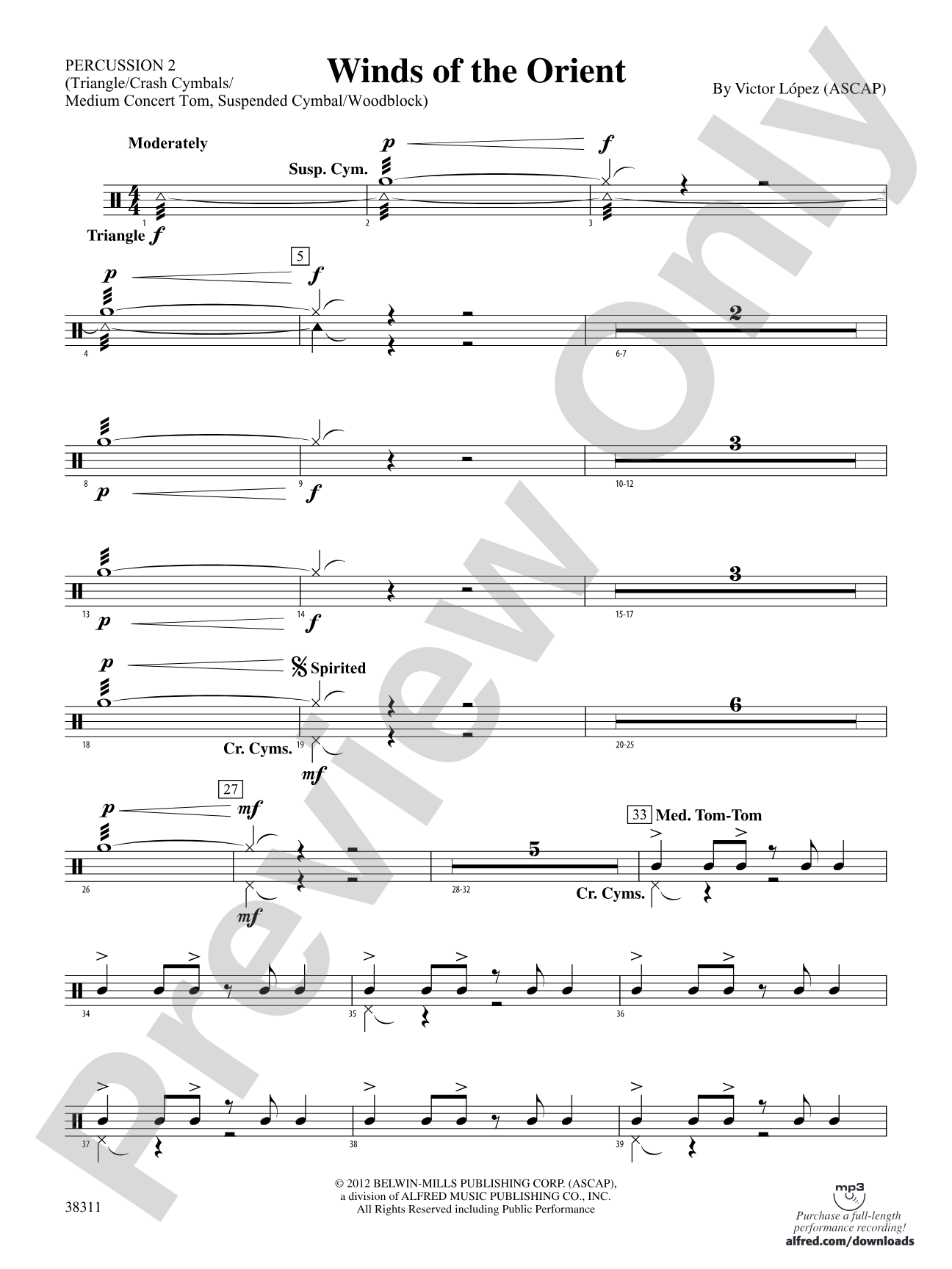 Winds of the Orient: 2nd Percussion