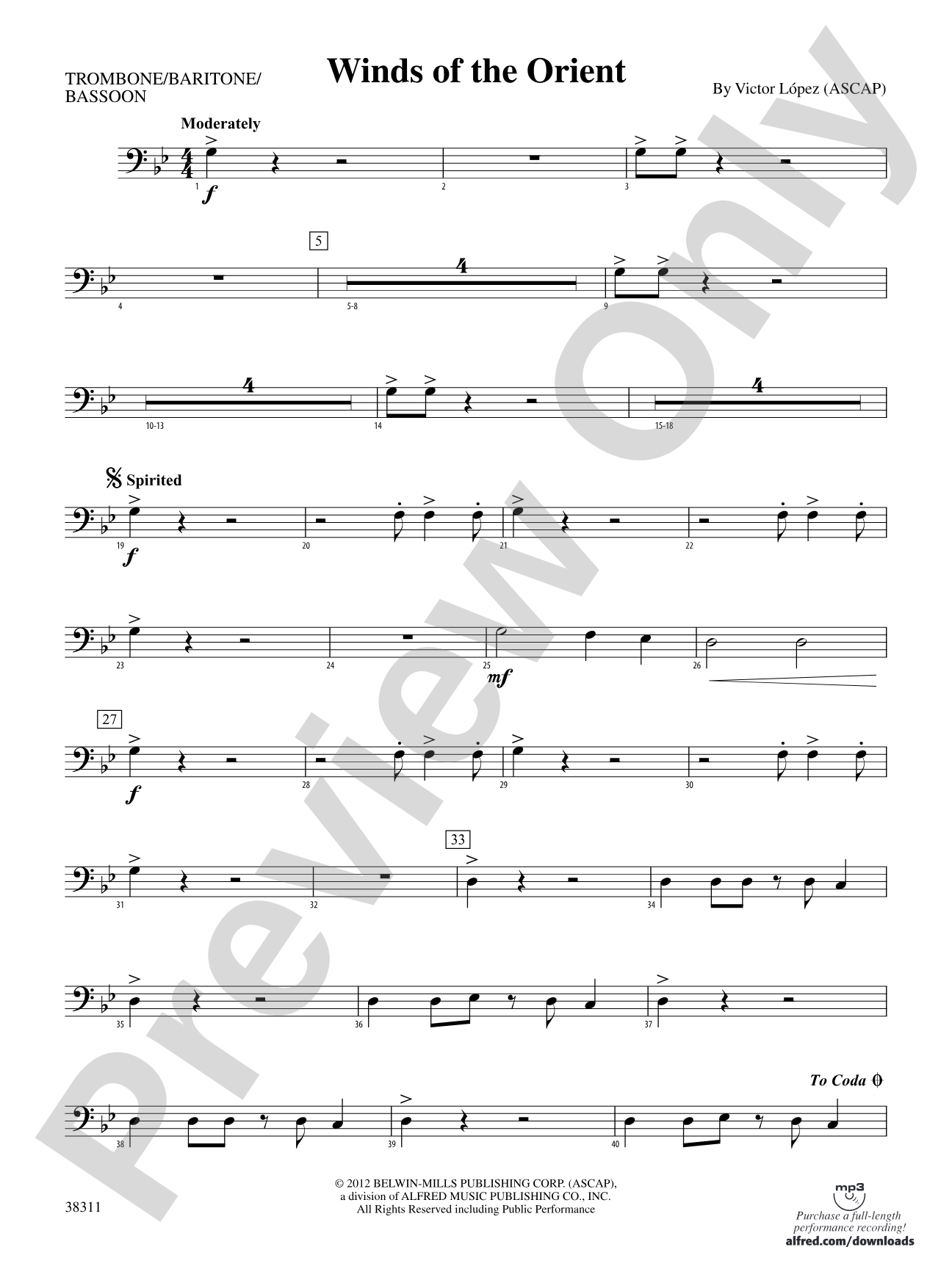 Winds of the Orient: 1st Trombone
