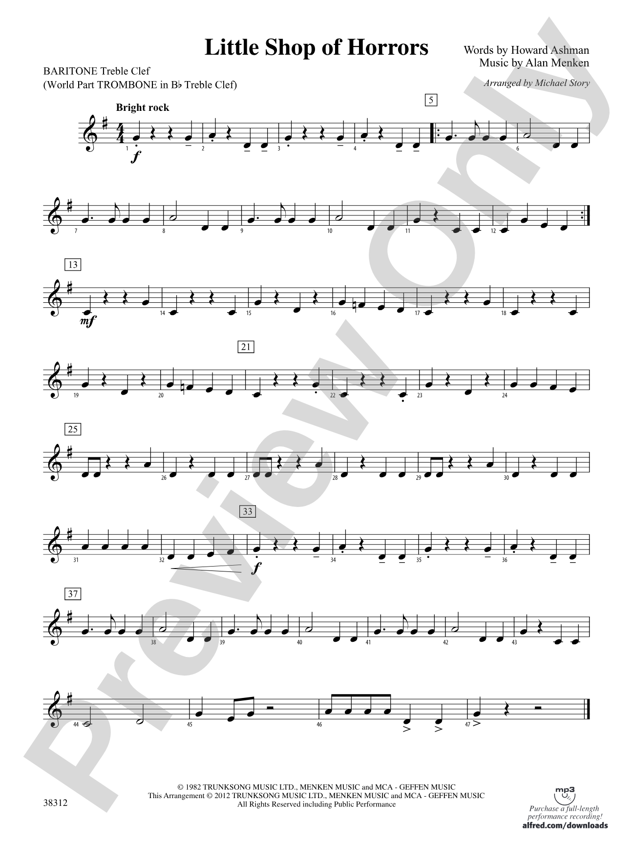 Little Shop of Horrors: Baritone T.C.