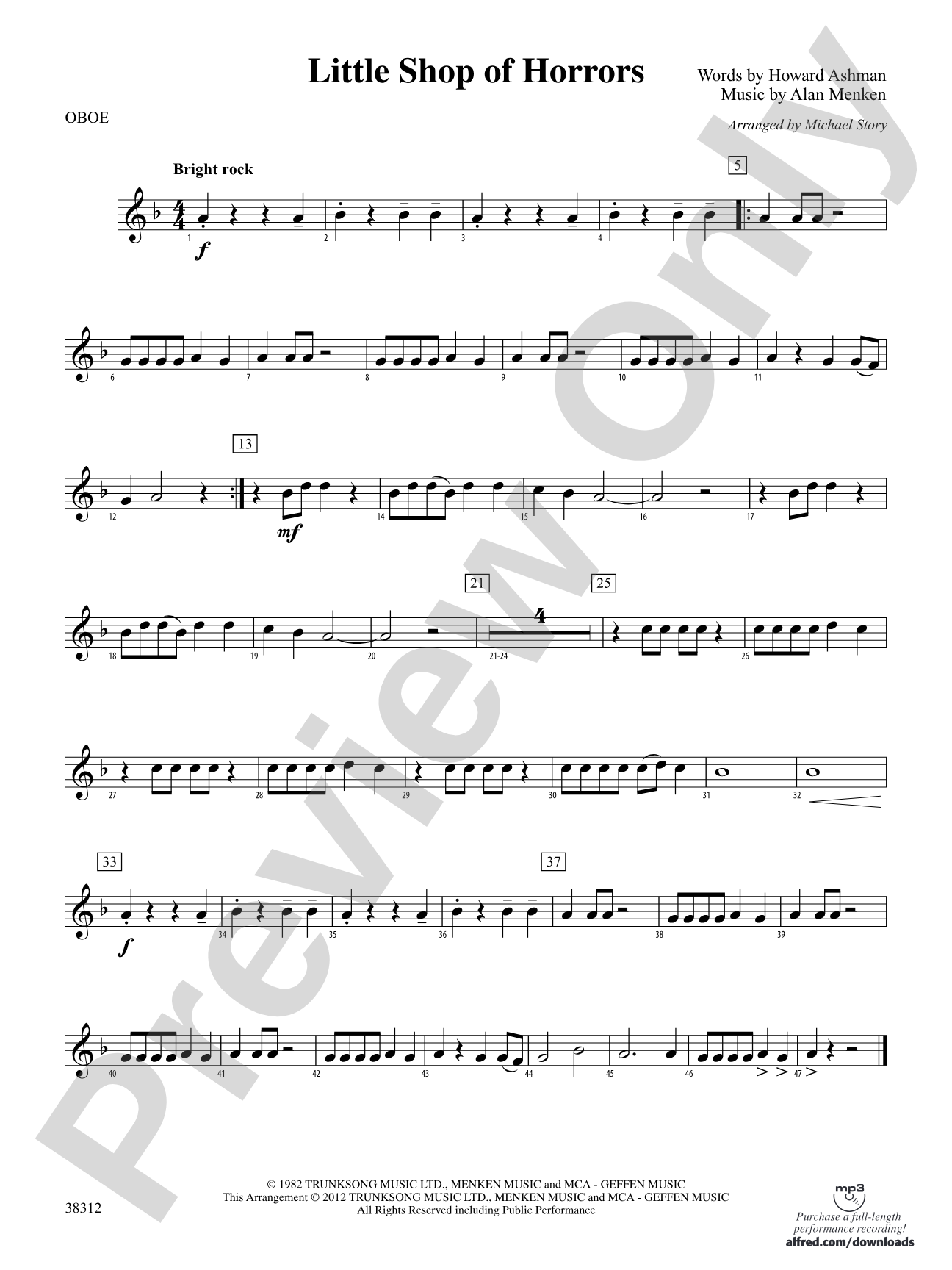 Little Shop of Horrors: Oboe