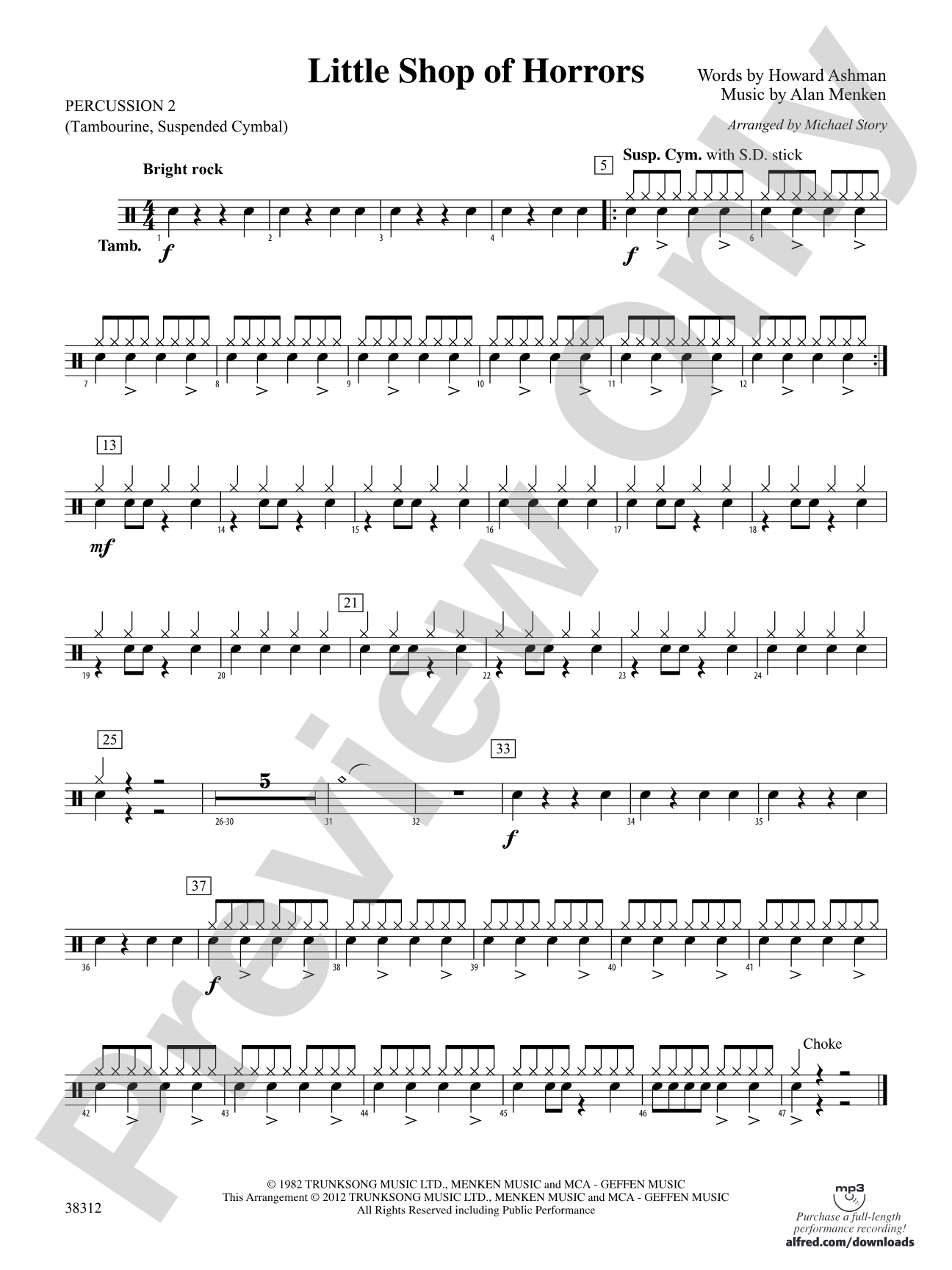 Little Shop of Horrors: 2nd Percussion