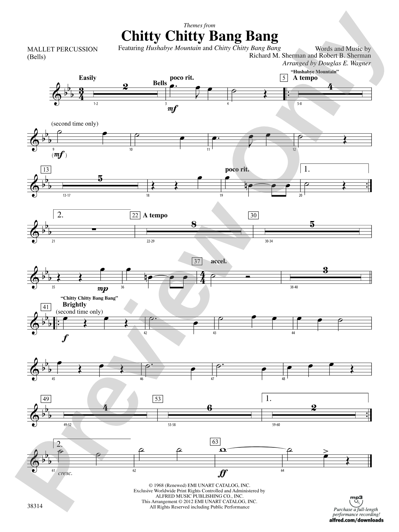 Chitty Chitty Bang Bang, Themes from: Mallets