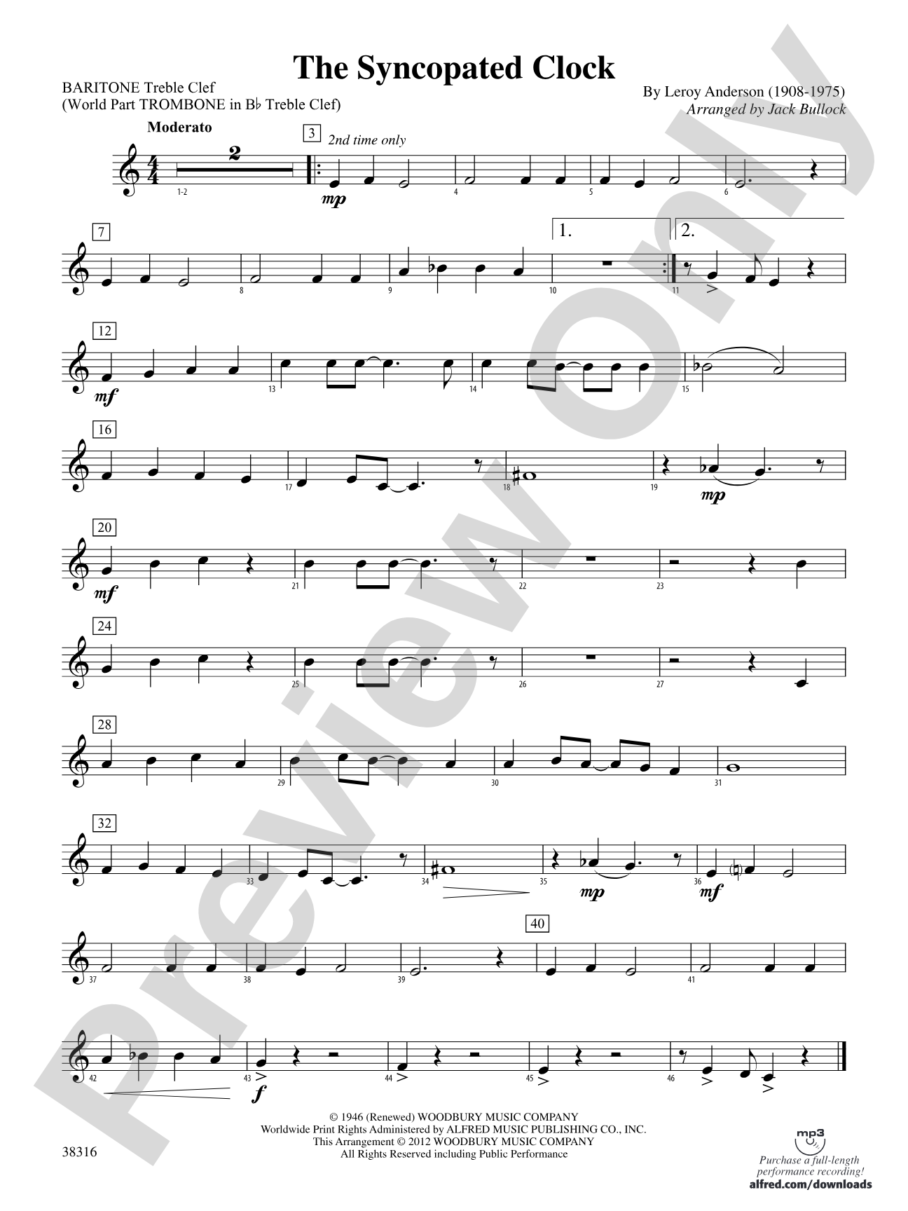 The Syncopated Clock: Baritone T.C.