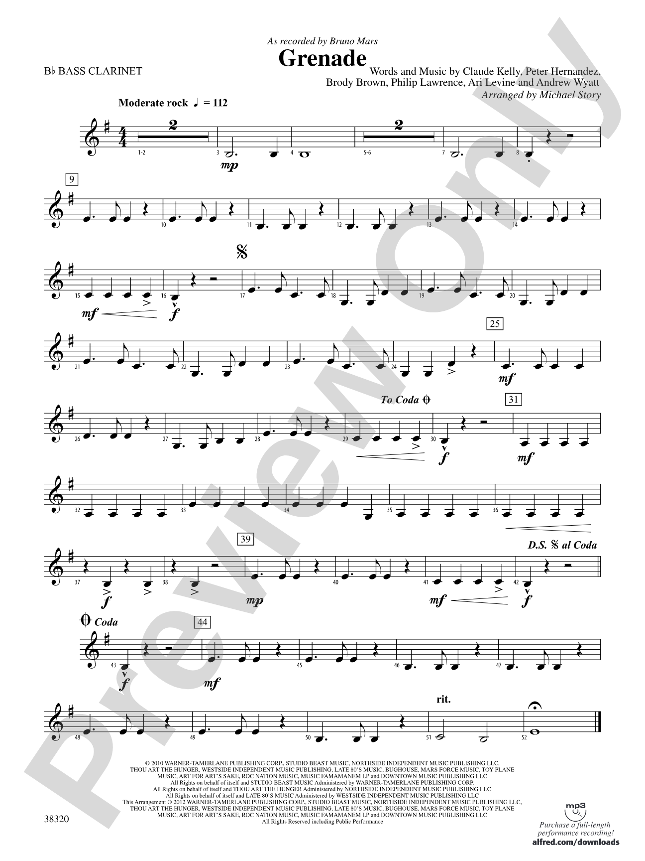 Grenade: B-flat Bass Clarinet