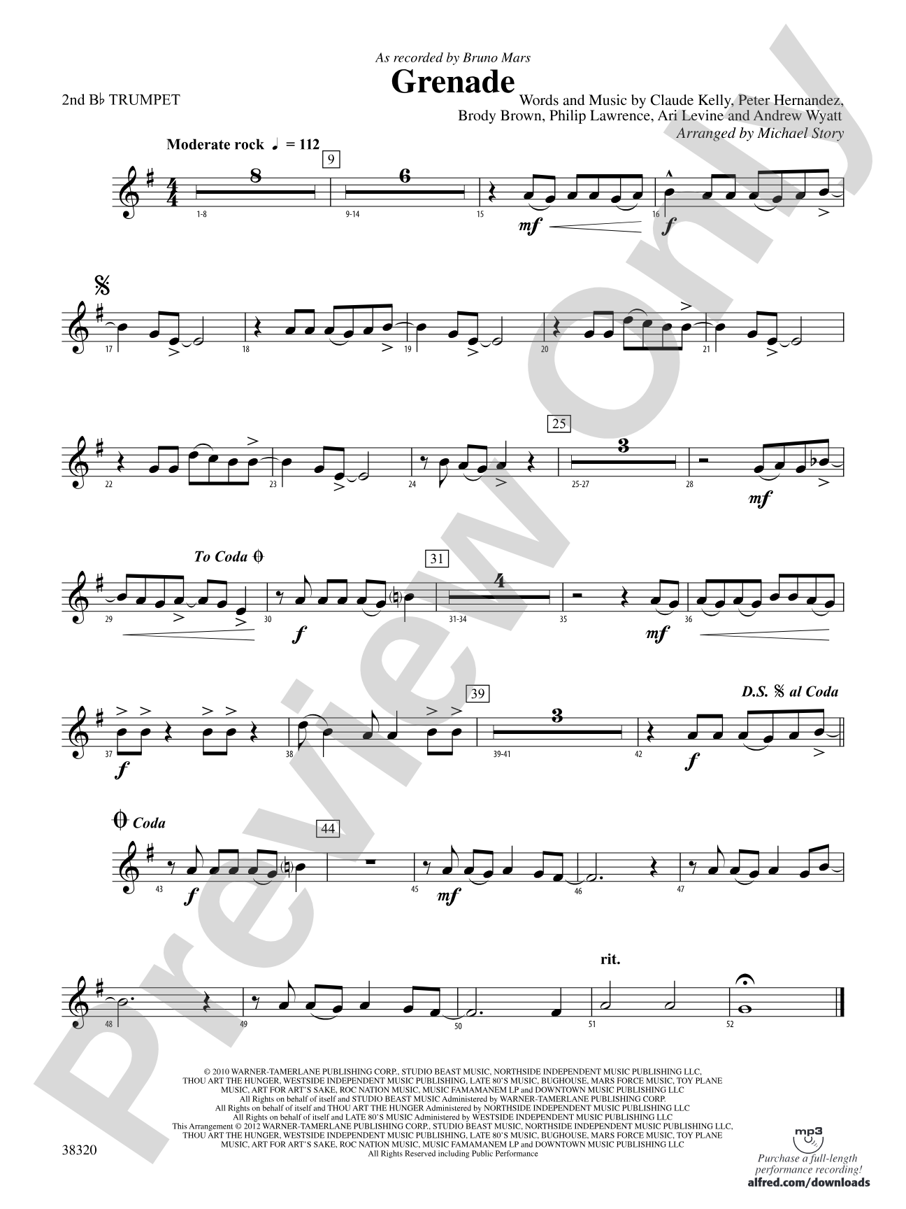 Grenade: 2nd B-flat Trumpet