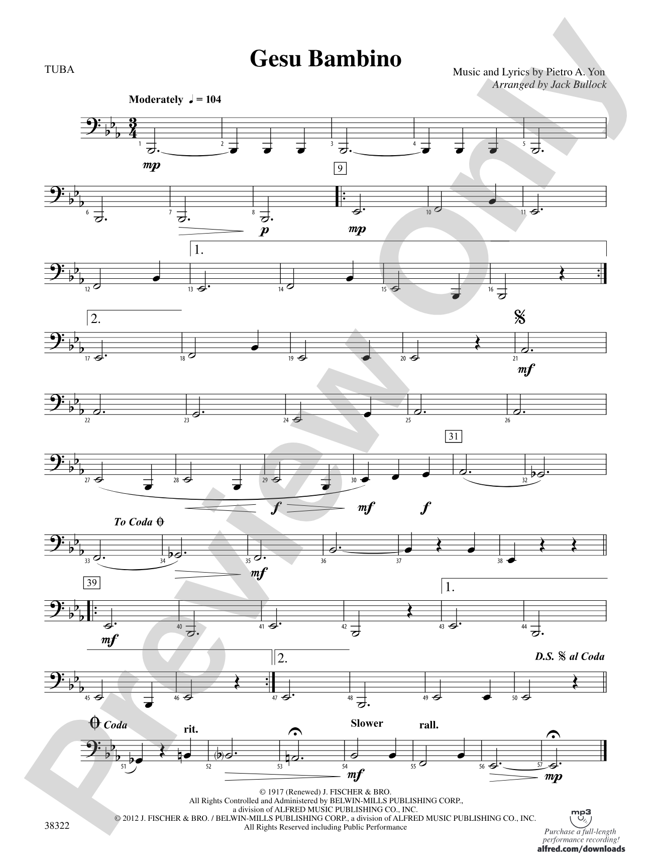 Gesu Bambino: Tuba
