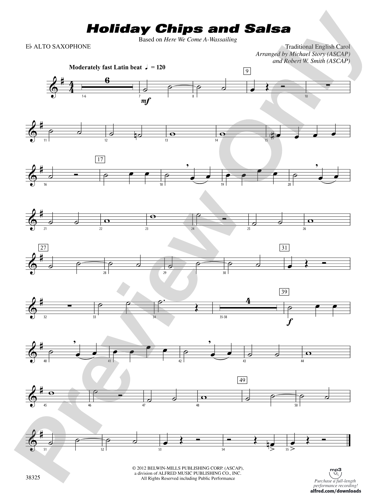 Holiday Chips and Salsa: E-flat Alto Saxophone