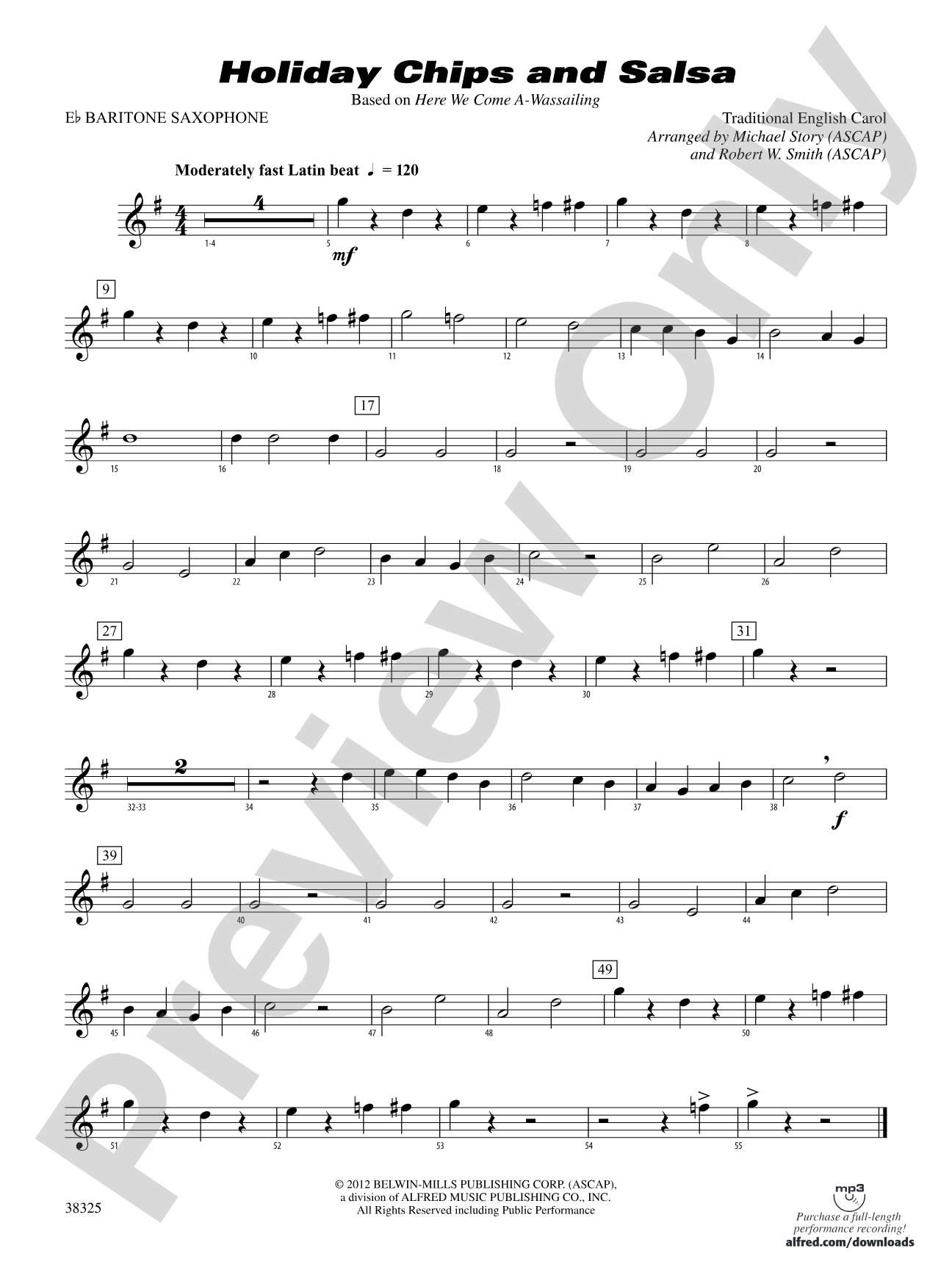 Holiday Chips and Salsa: E-flat Baritone Saxophone