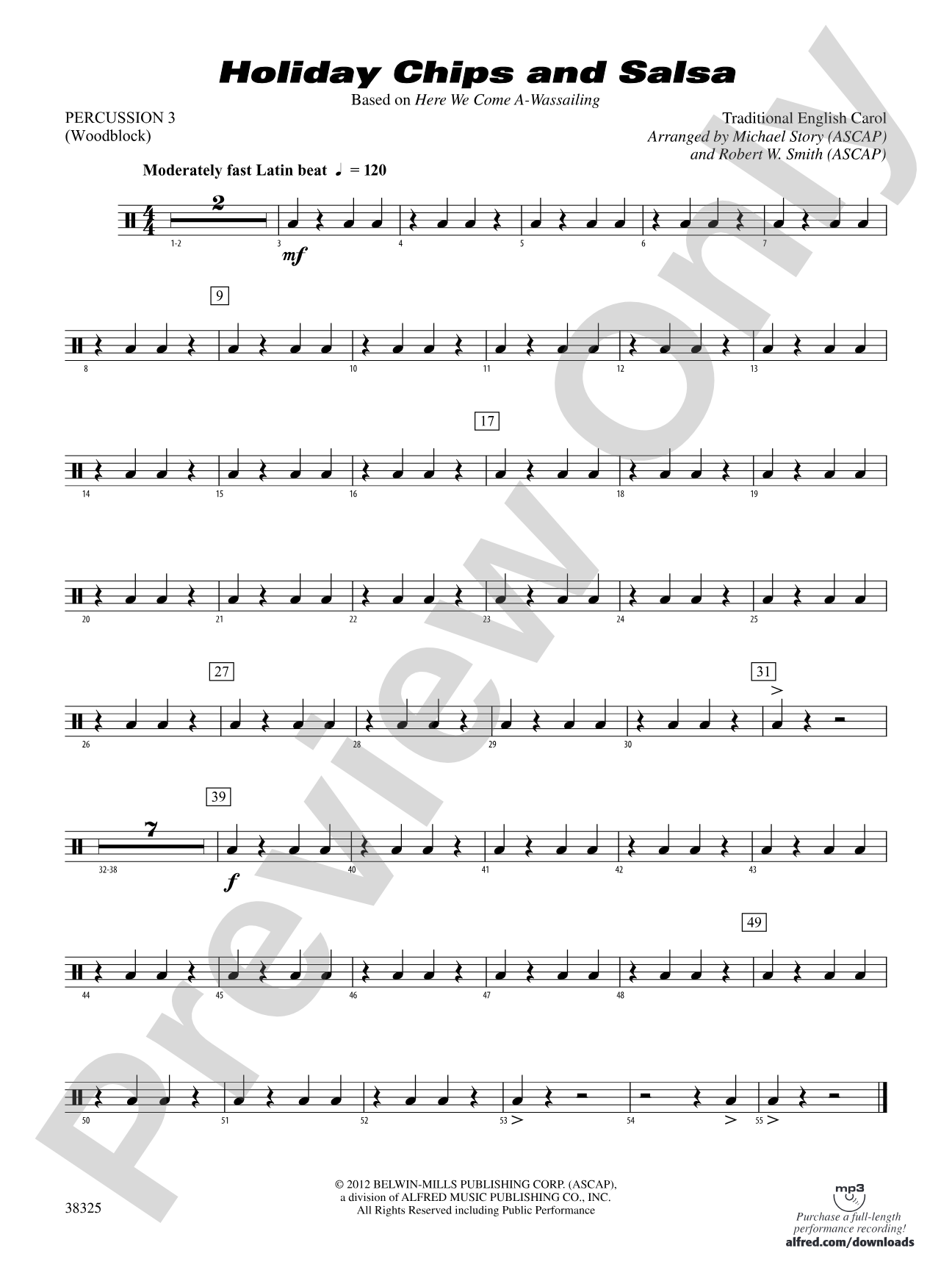 Holiday Chips and Salsa: 3rd Percussion