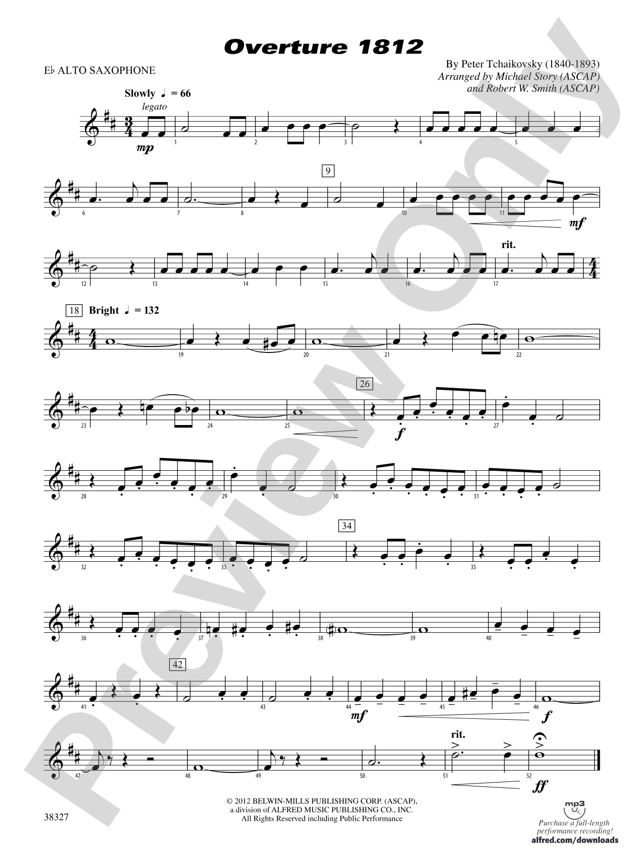 Overture 1812: E-flat Alto Saxophone
