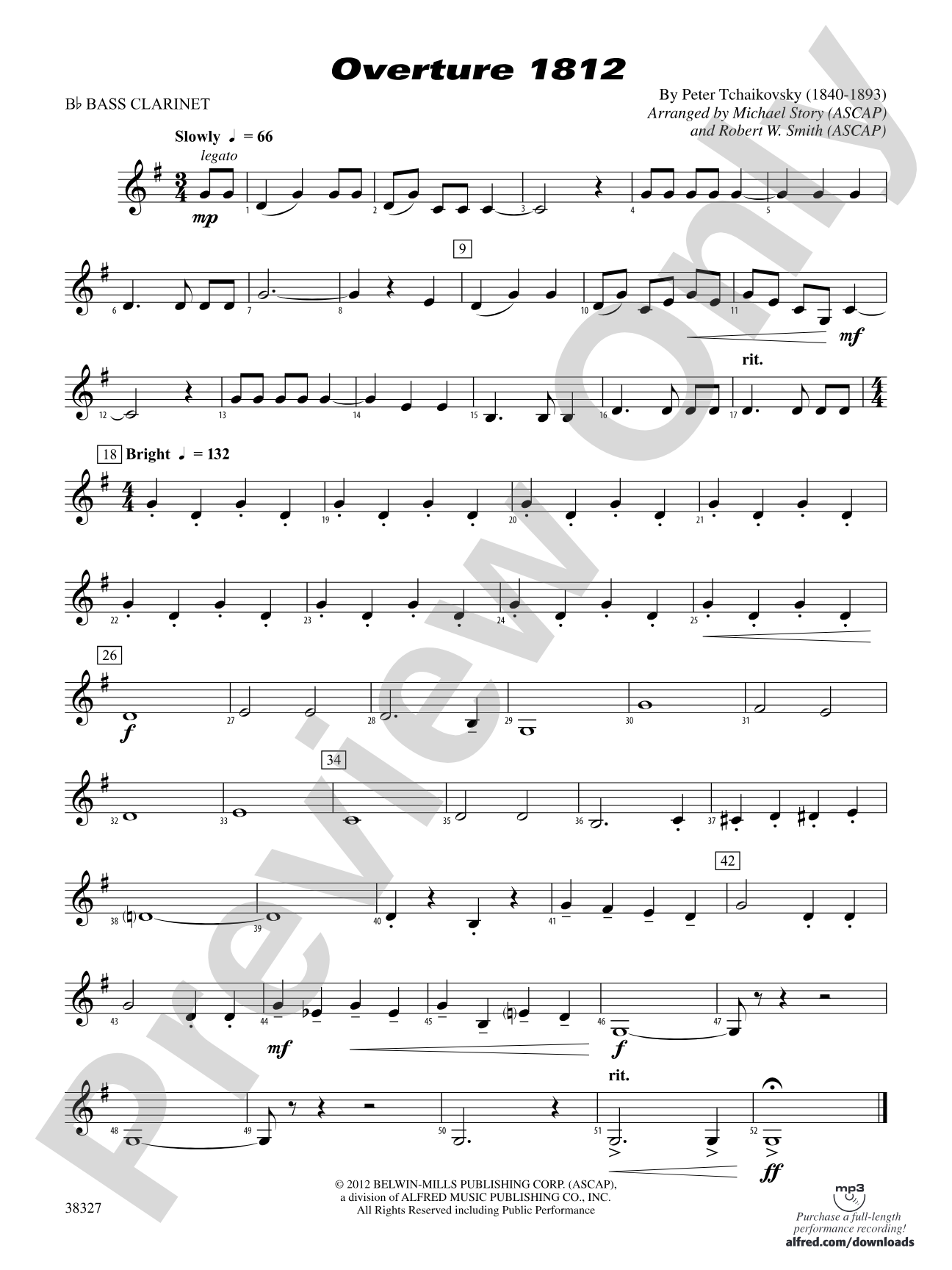 Overture 1812: B-flat Bass Clarinet