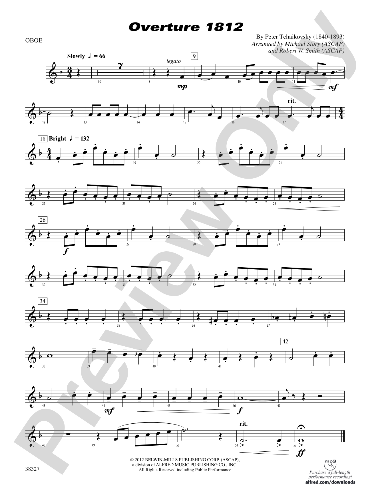 Overture 1812: Oboe