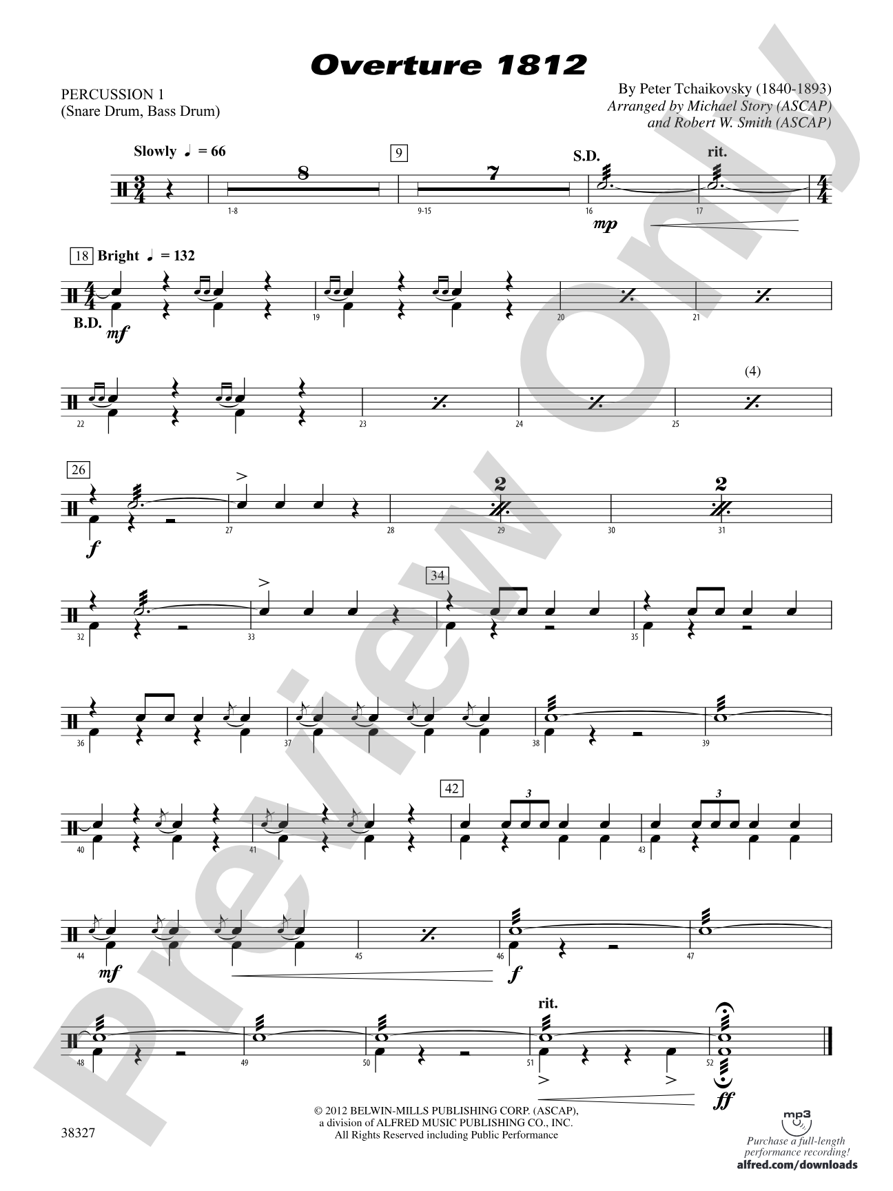 Overture 1812: 1st Percussion