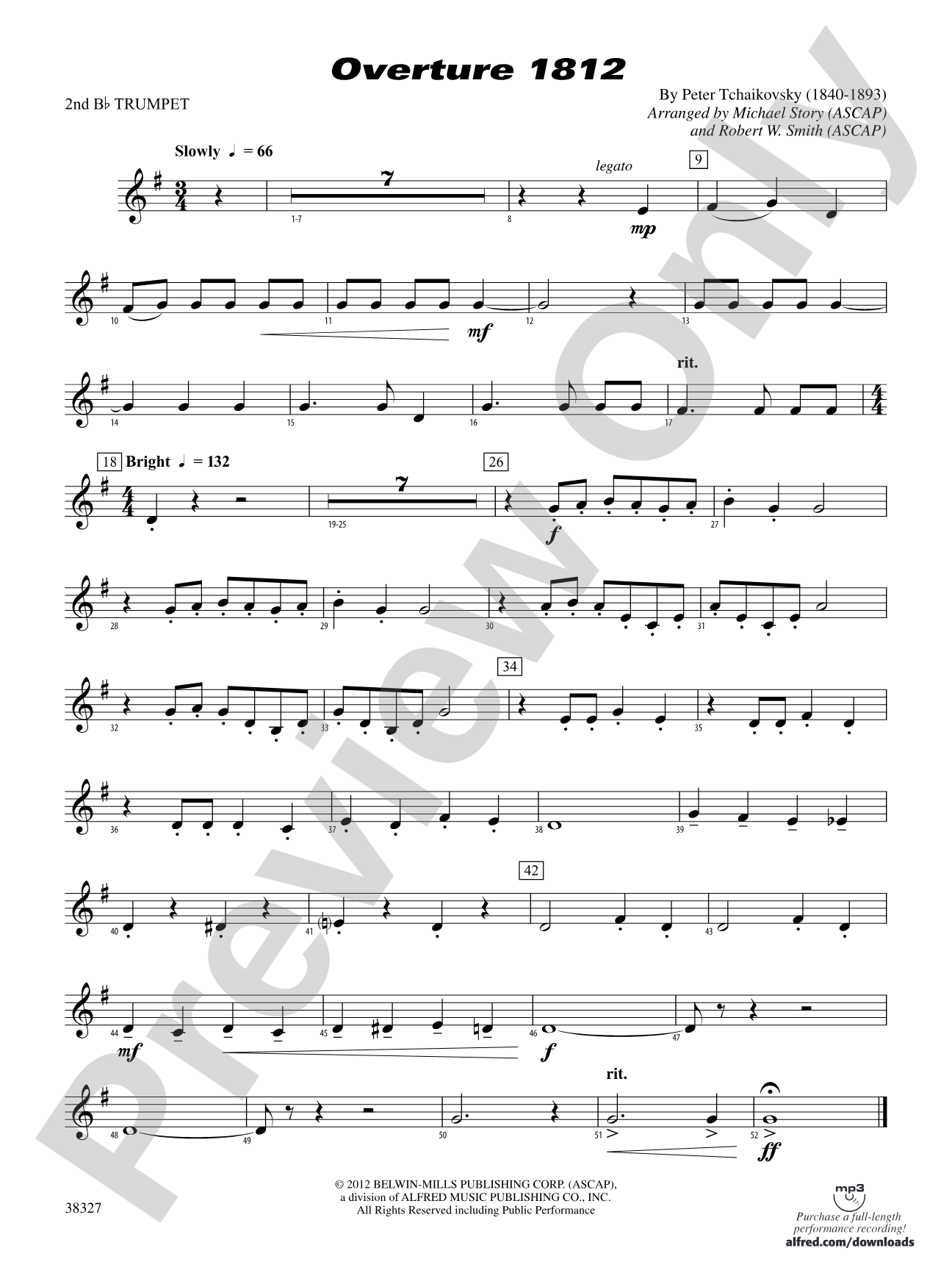 Overture 1812: 2nd B-flat Trumpet