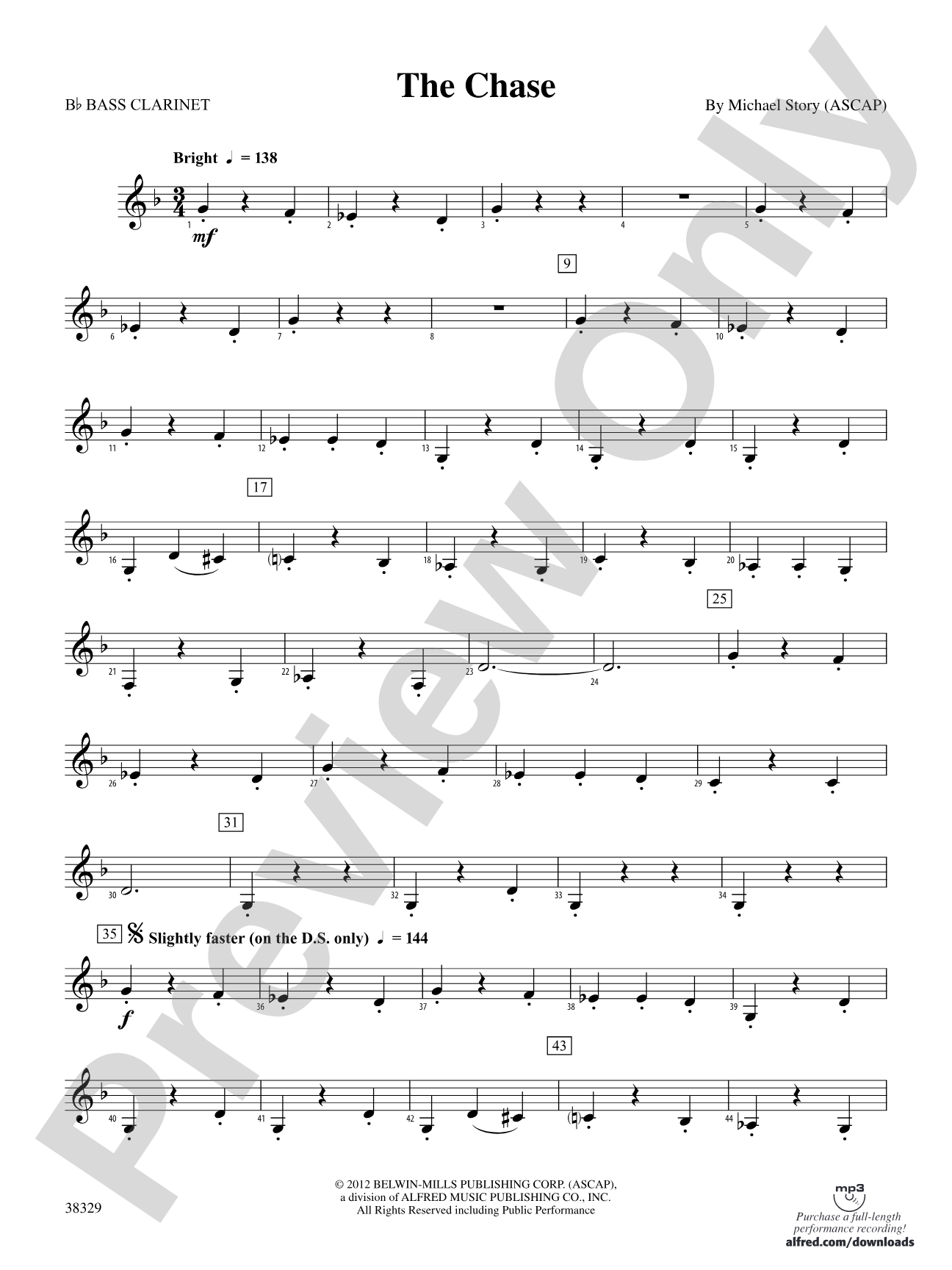 The Chase: B-flat Bass Clarinet