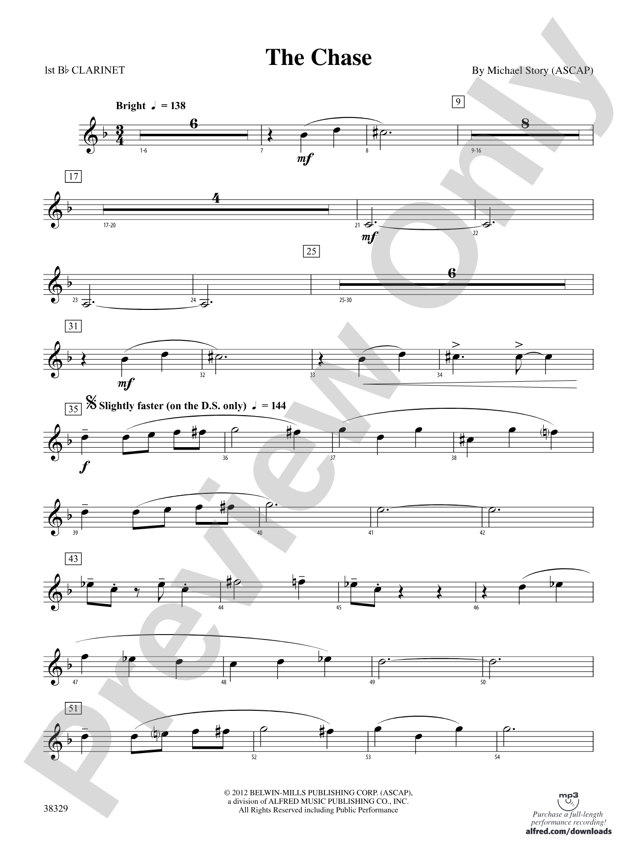 The Chase: 1st B-flat Clarinet