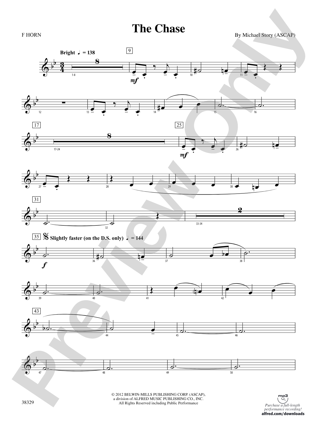 The Chase: 1st F Horn